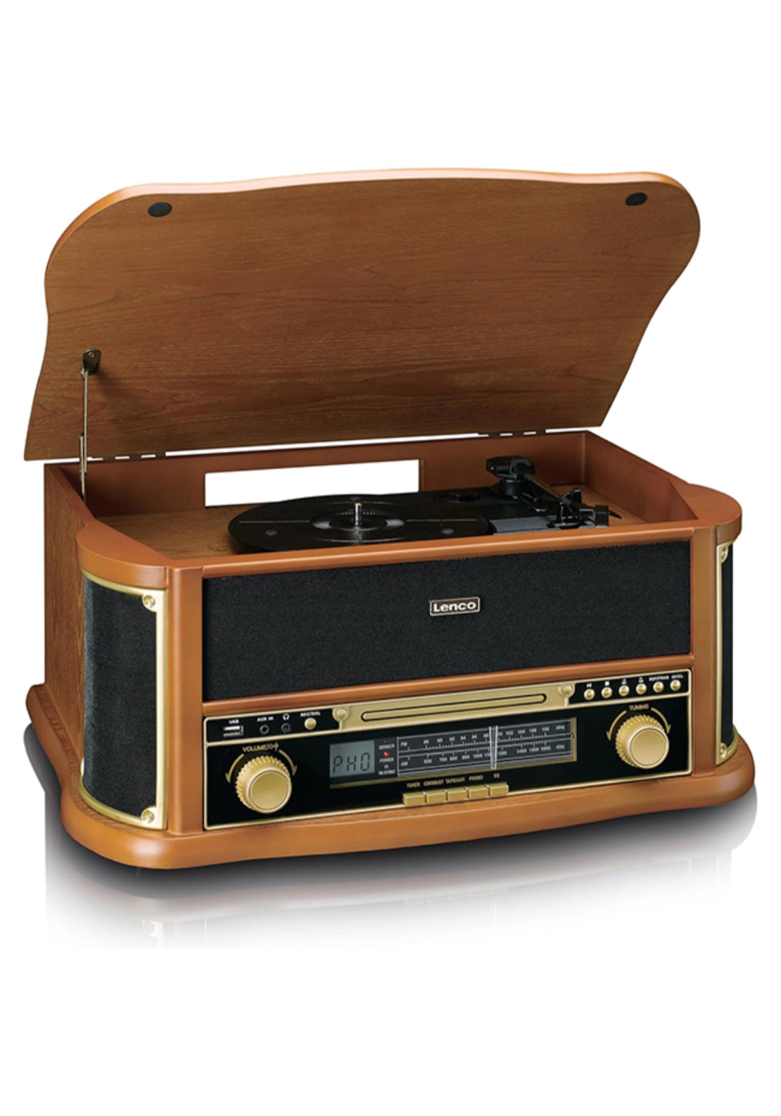 Lenco Classic Photo Retro Turn - Brown 7 Shaws Department Stores