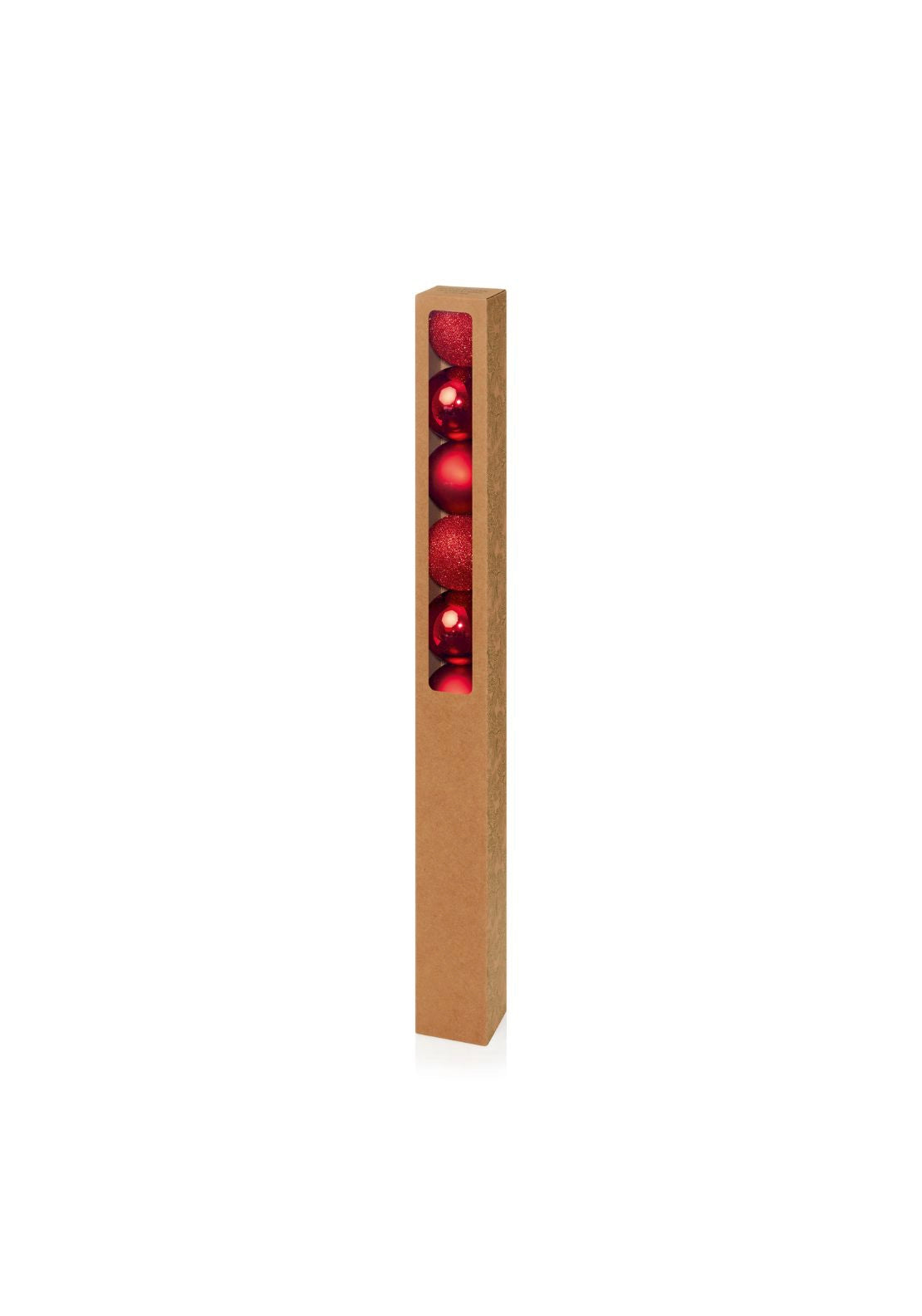 The Home Christmas Multi Finish Shatterproof Baubles - Red 1 Shaws Department Stores