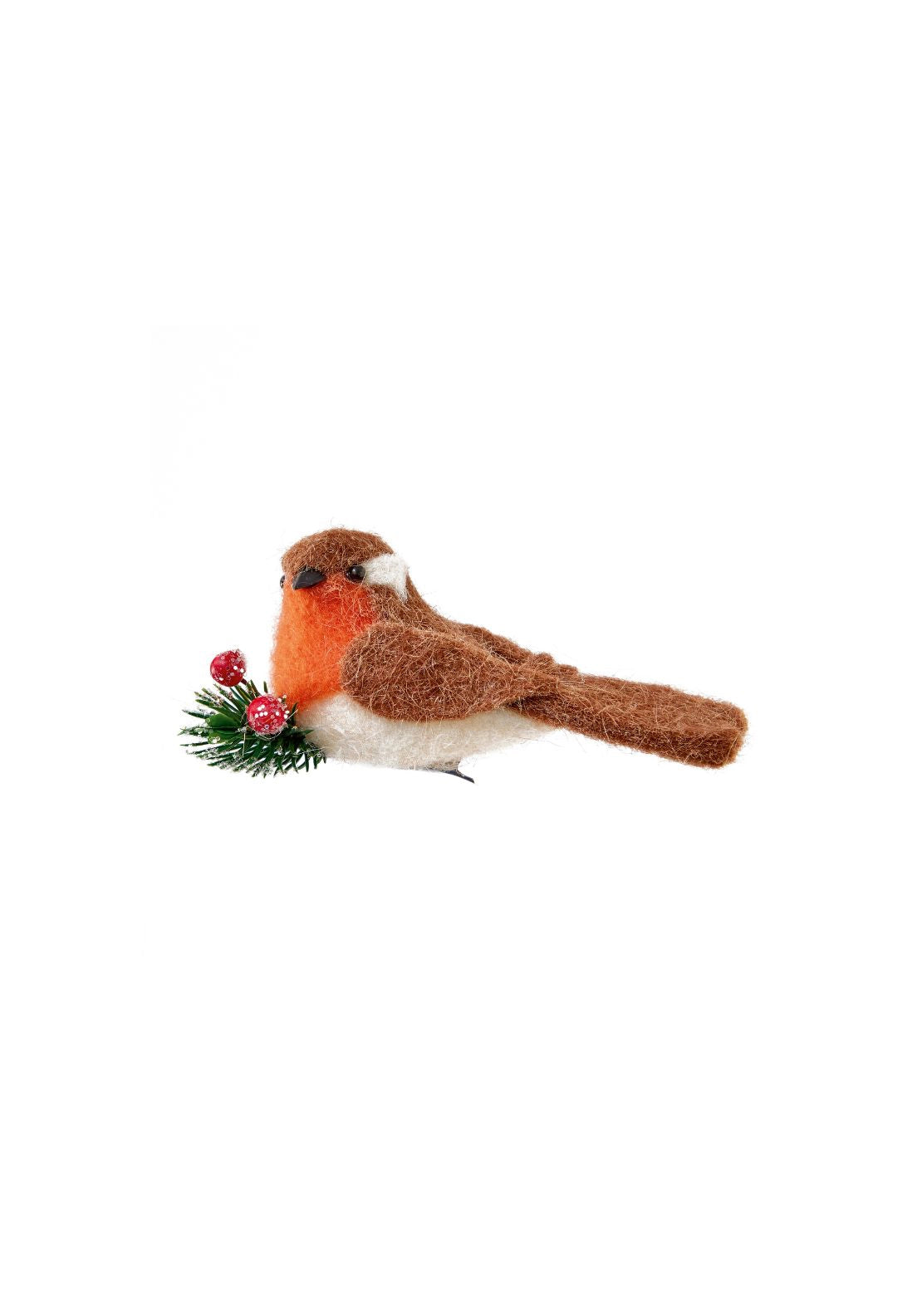 The Home Christmas Robin Birds With Floristry &amp; Berries - Multi 3 Shaws Department Stores