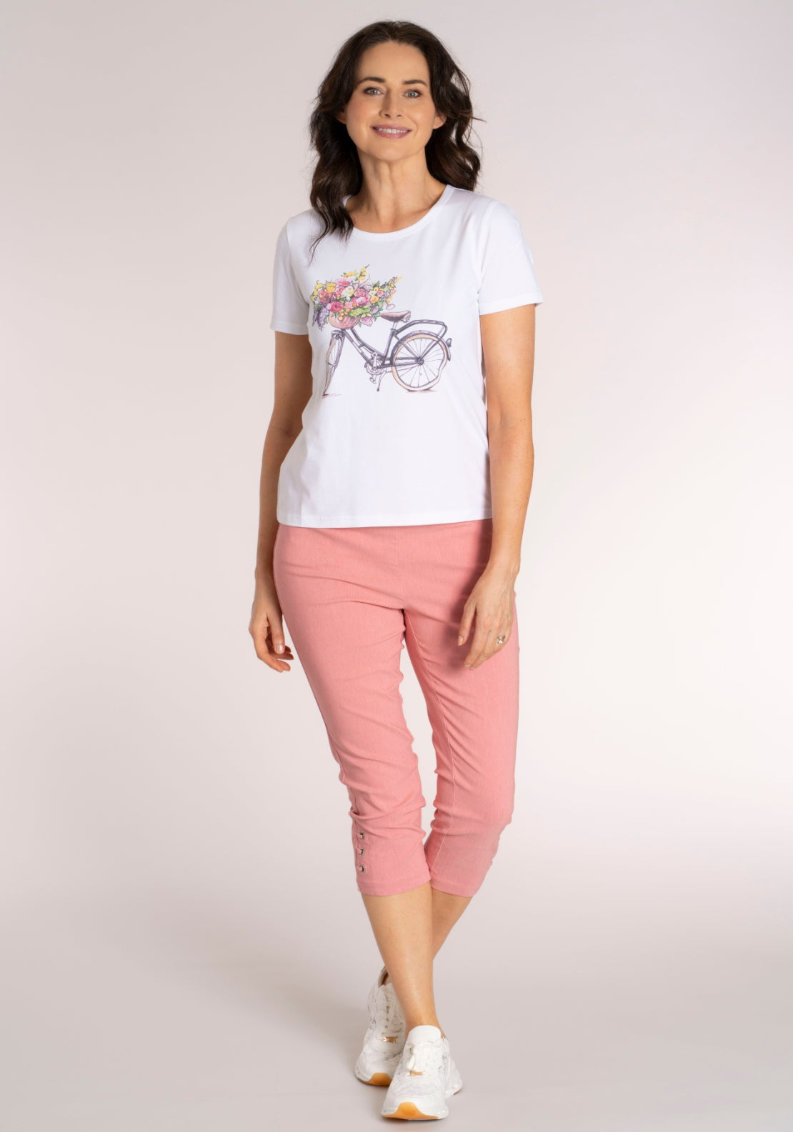 Tea Lane Placement Bike T‑Shirt - White 5 Shaws Department Stores