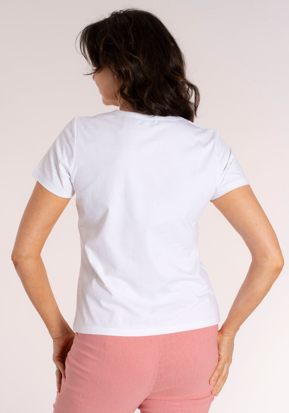 Tea Lane Placement Abstract T‑Shirt - White 2 Shaws Department Stores