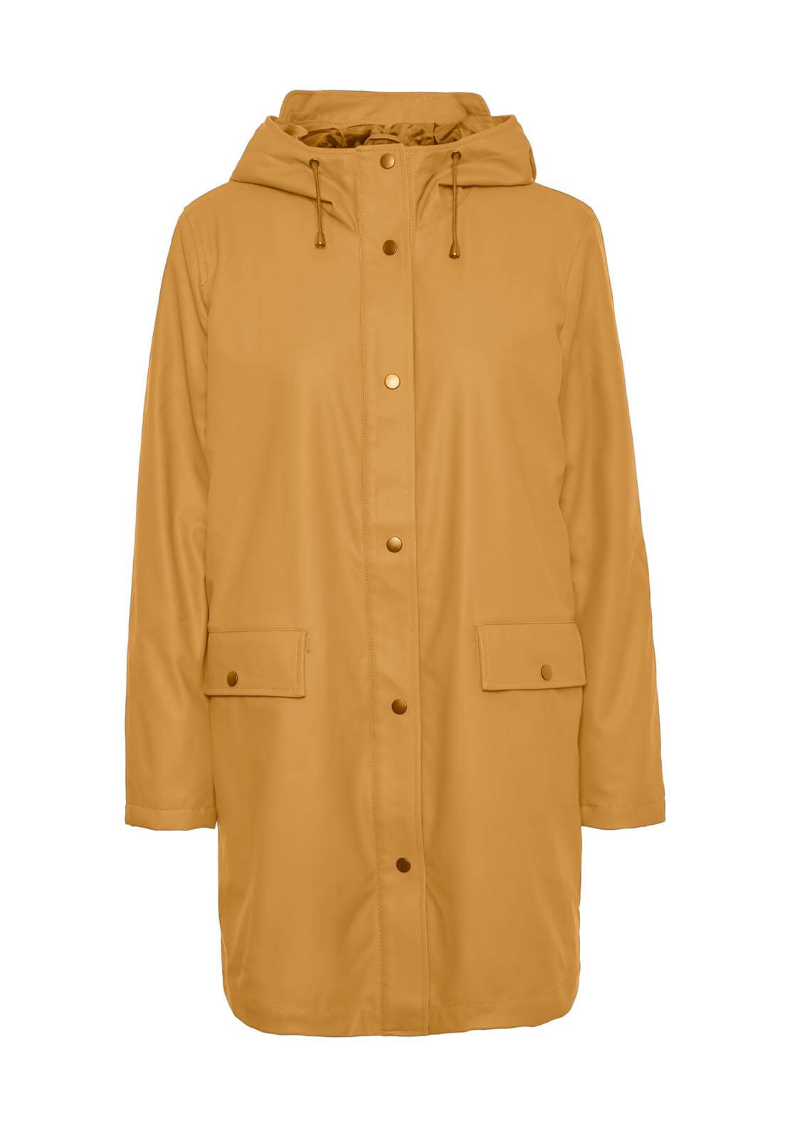 Vero Moda Mvasta Rain Coat - Amber Gold 6 Shaws Department Stores