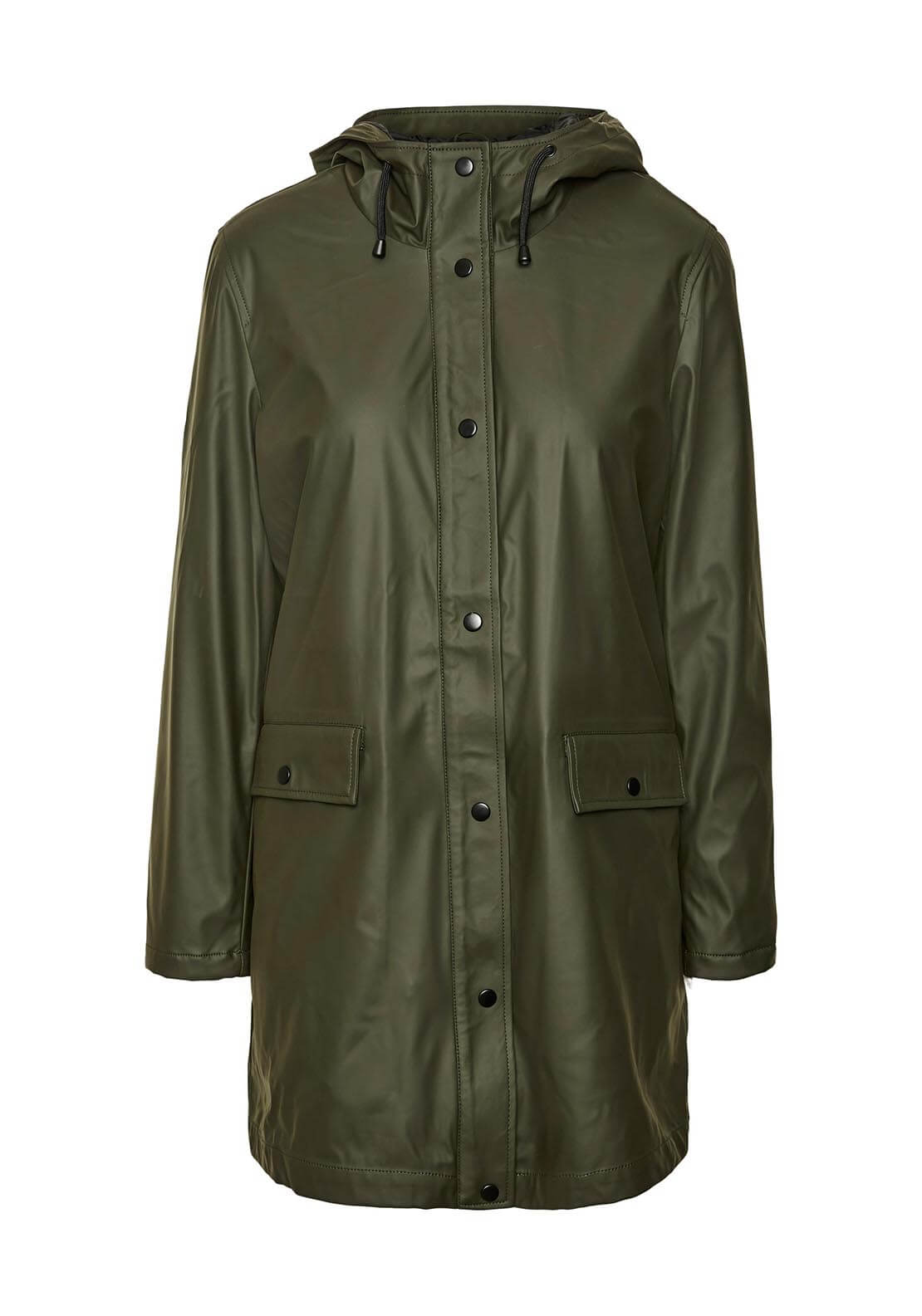 Vero Moda Mvasta Rain Coat - Green 4 Shaws Department Stores