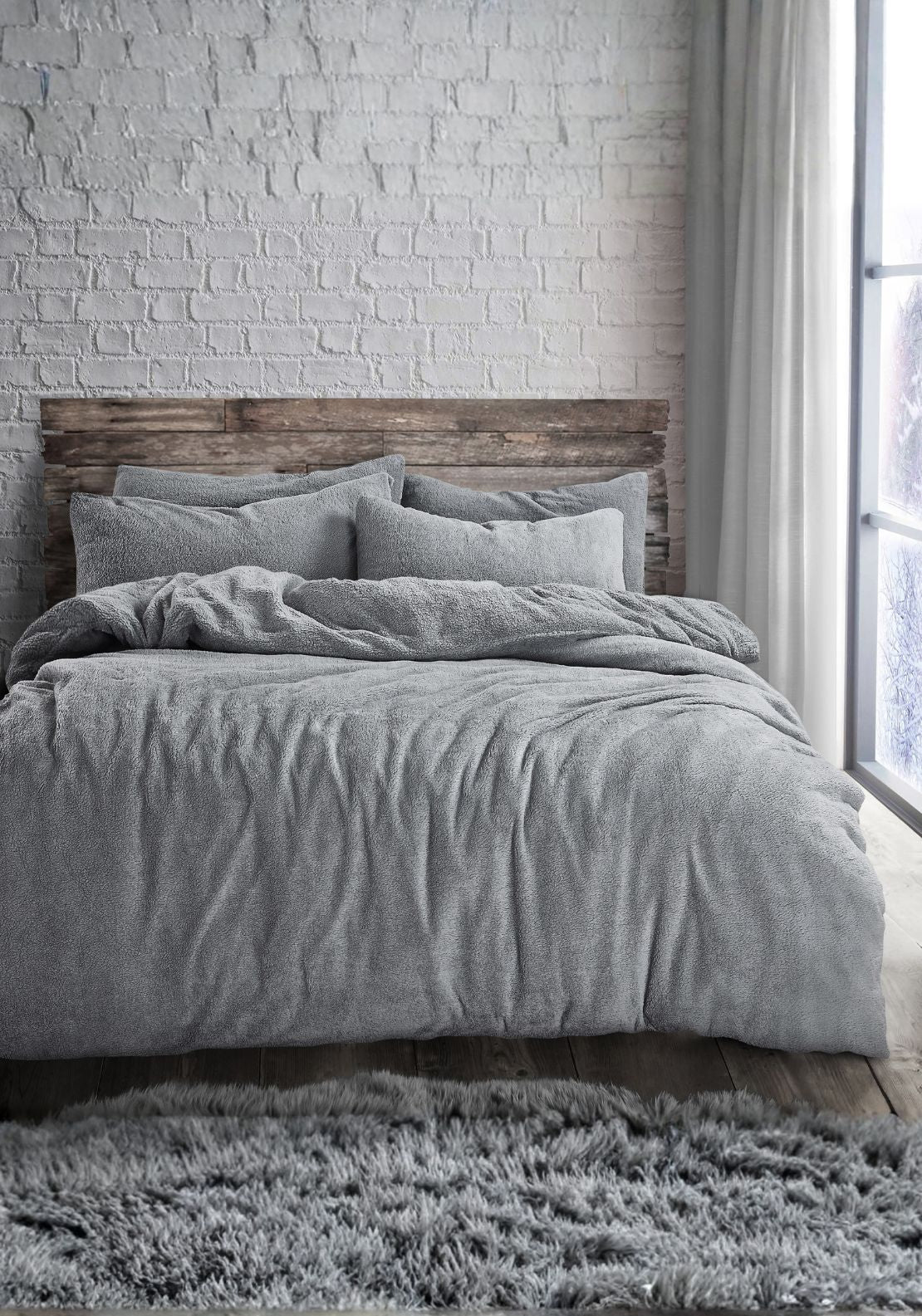 The Home Collection Teddy Supersoft Duvet Set 1 Shaws Department Stores
