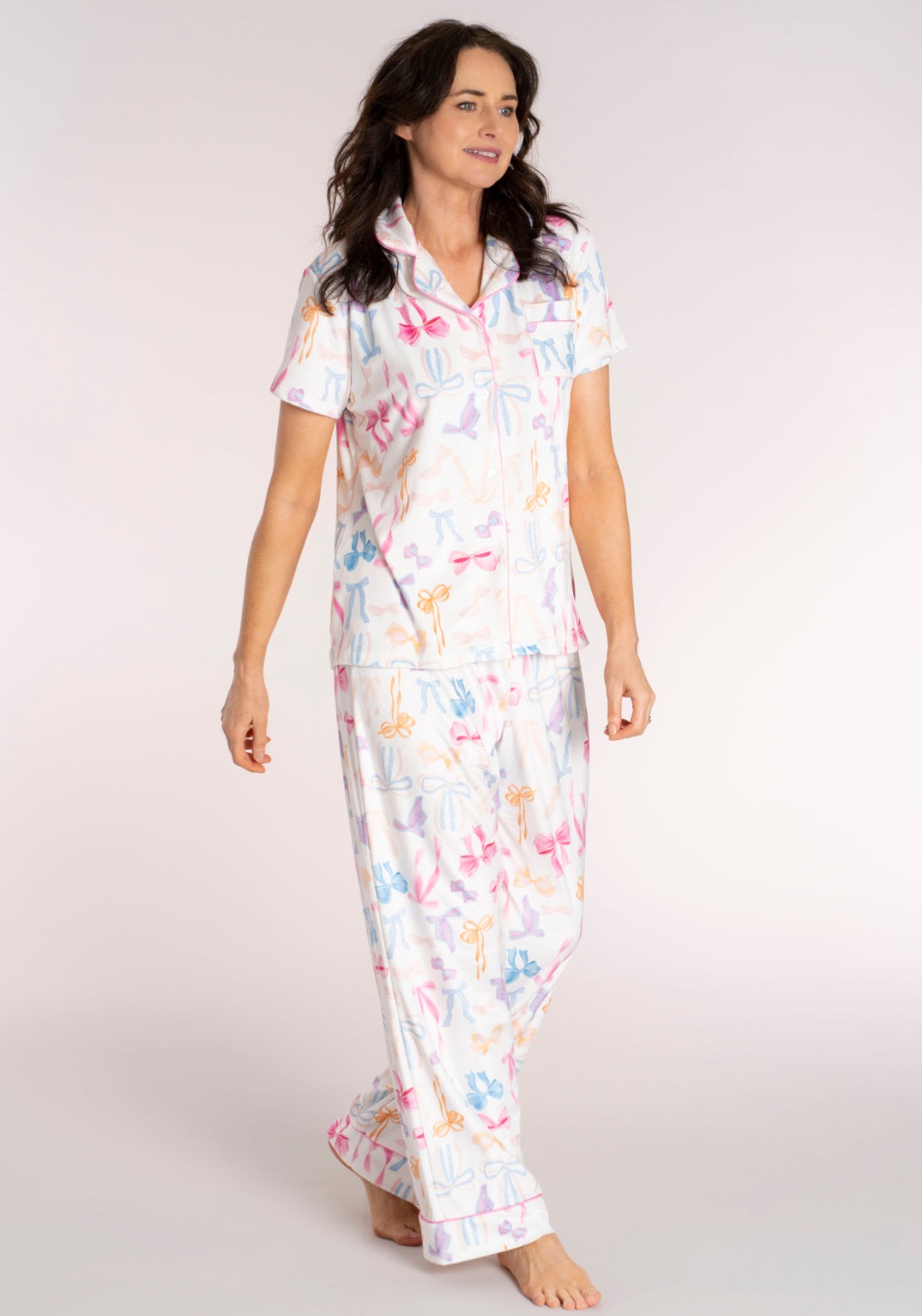 The Sleep Collection Boyfriend PJ Set - Multicolour 1 Shaws Department Stores