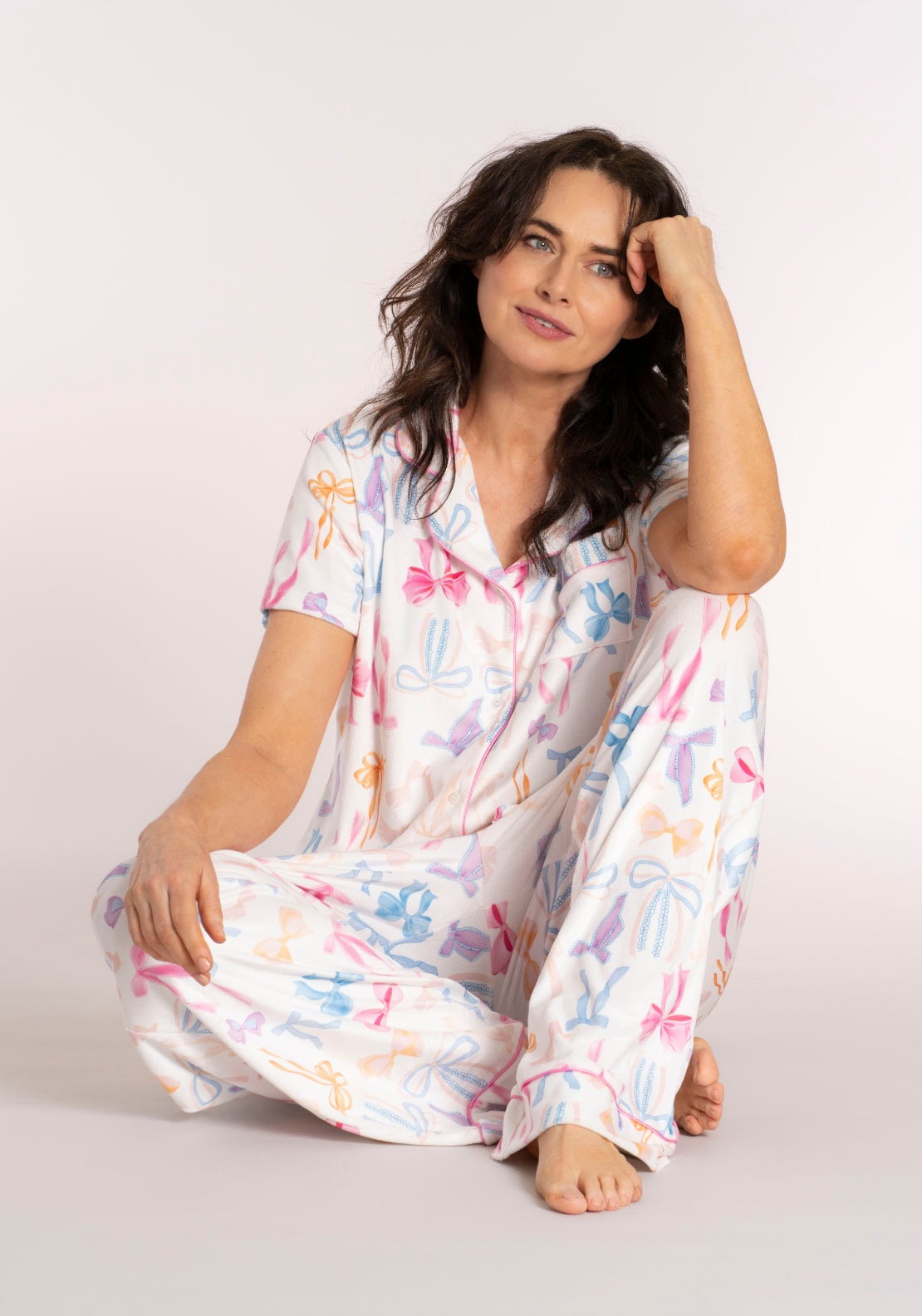 The Sleep Collection Boyfriend PJ Set - Multicolour 4 Shaws Department Stores