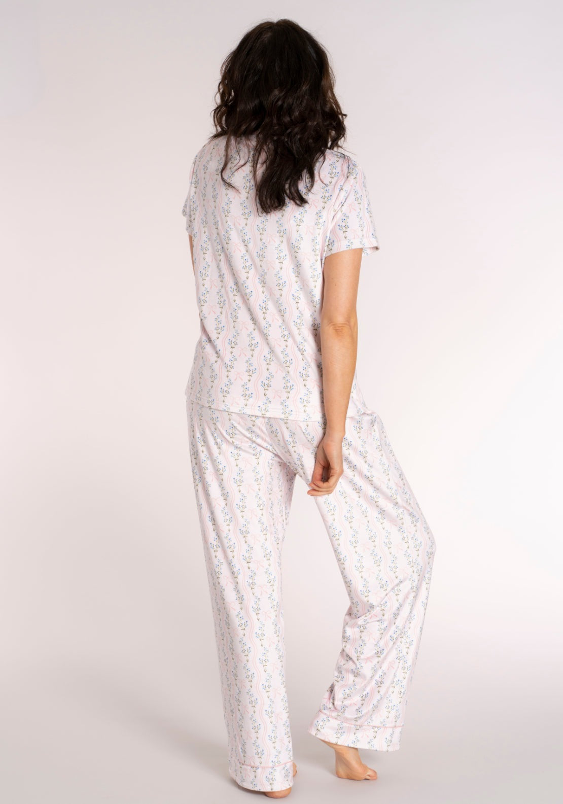 The Sleep Collection Boyfriend PJ Set - Pink 2 Shaws Department Stores