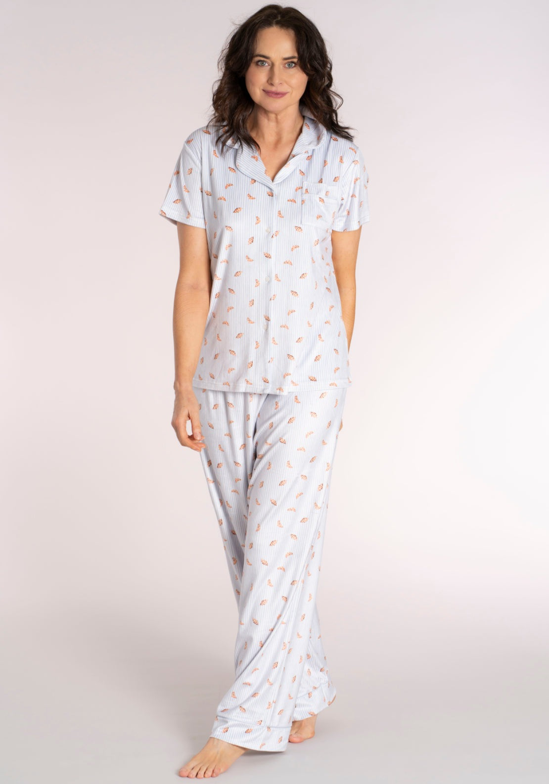 The Sleep Collection Boyfriend PJ Set - Blue 8 Shaws Department Stores