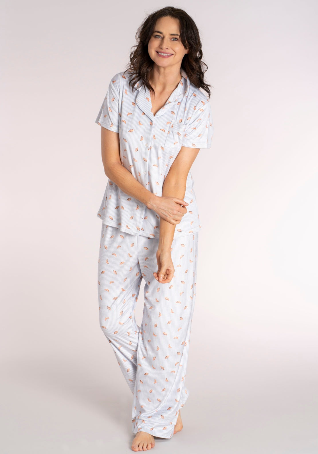 The Sleep Collection Boyfriend PJ Set - Blue 1 Shaws Department Stores