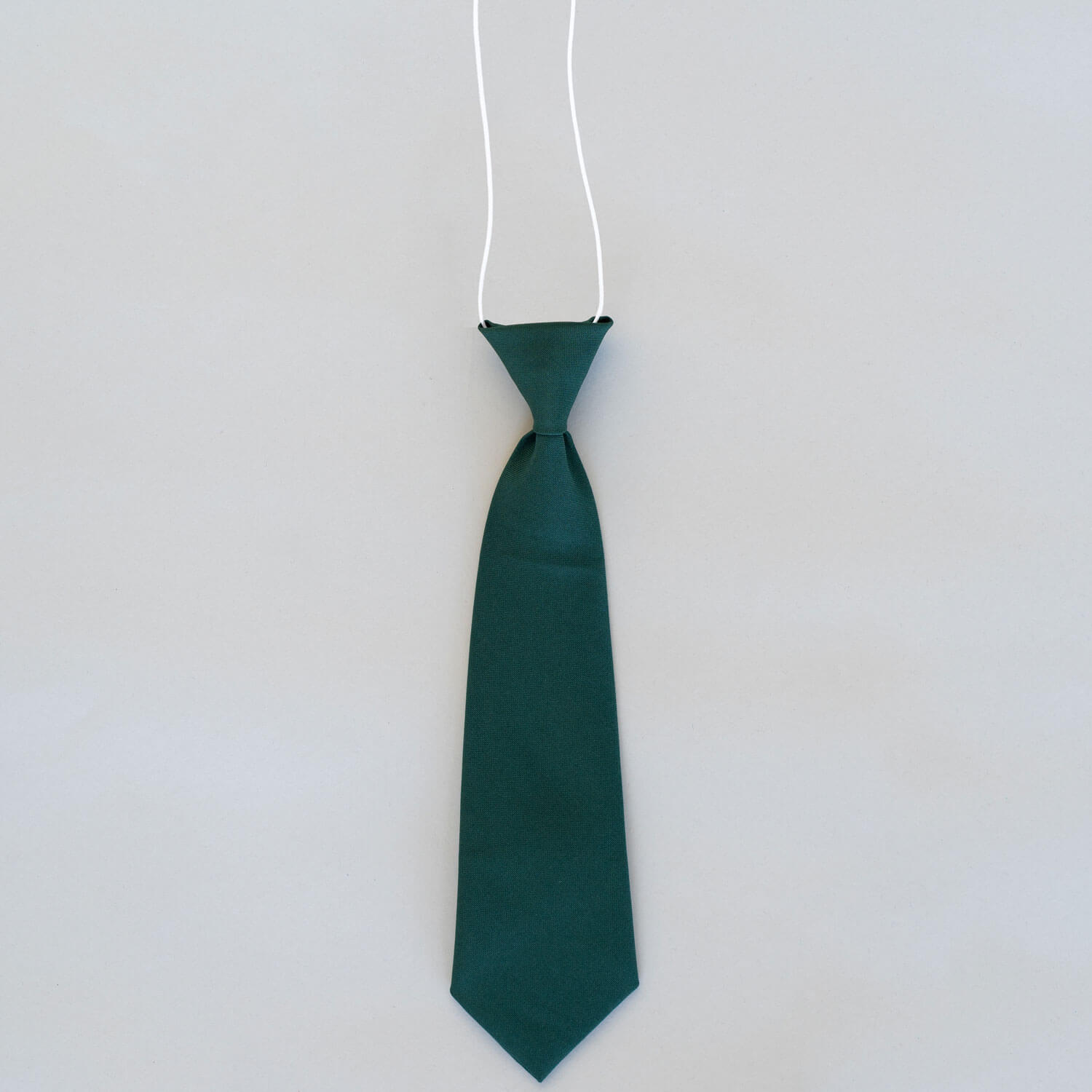 W Mcbrinn Elasticated School Tie - Green 1 Shaws Department Stores