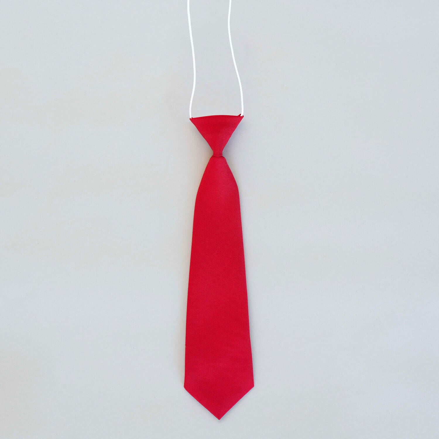 W Mcbrinn Elasticated School Tie - Red 1 Shaws Department Stores