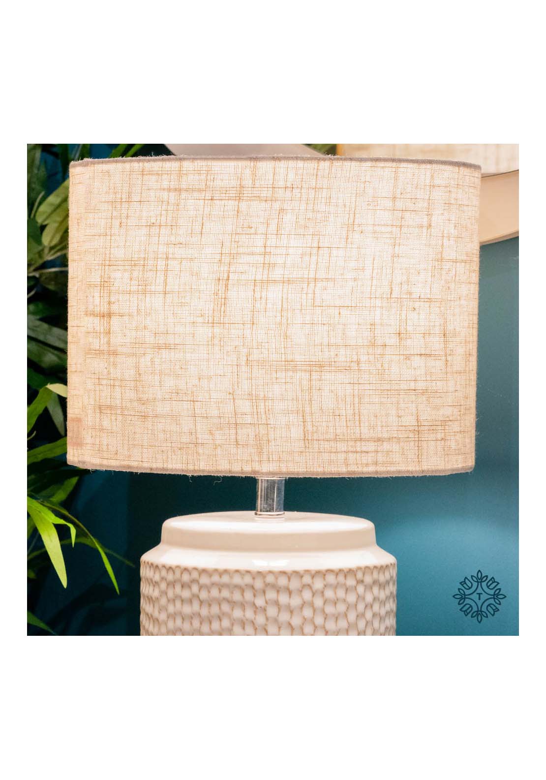 The Home Collection Table Lamp 44cm - Cream 3 Shaws Department Stores