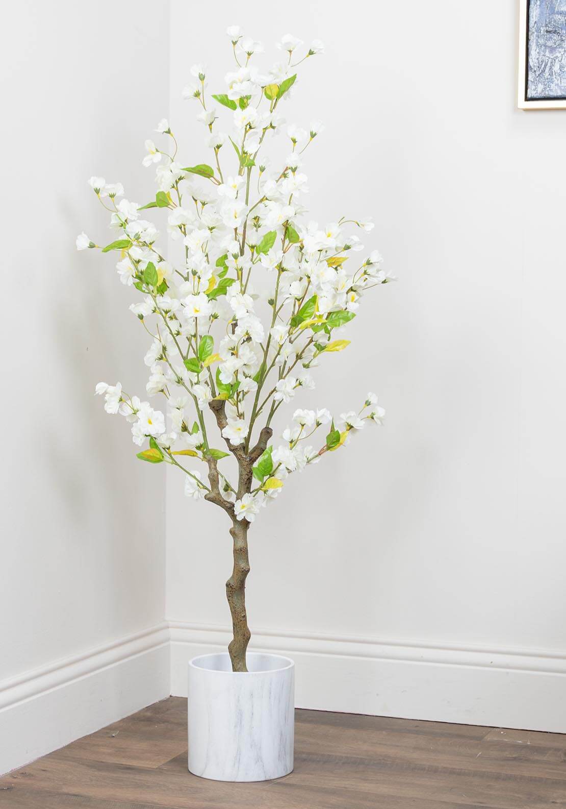 The Home Collection Artificial Cherry Tree White 1 Shaws Department Stores