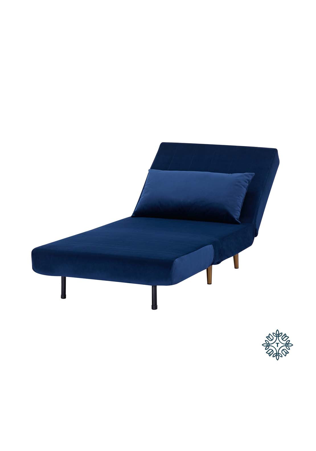 The Home Collection Bessie Single Sofa Bed - Blue 4 Shaws Department Stores