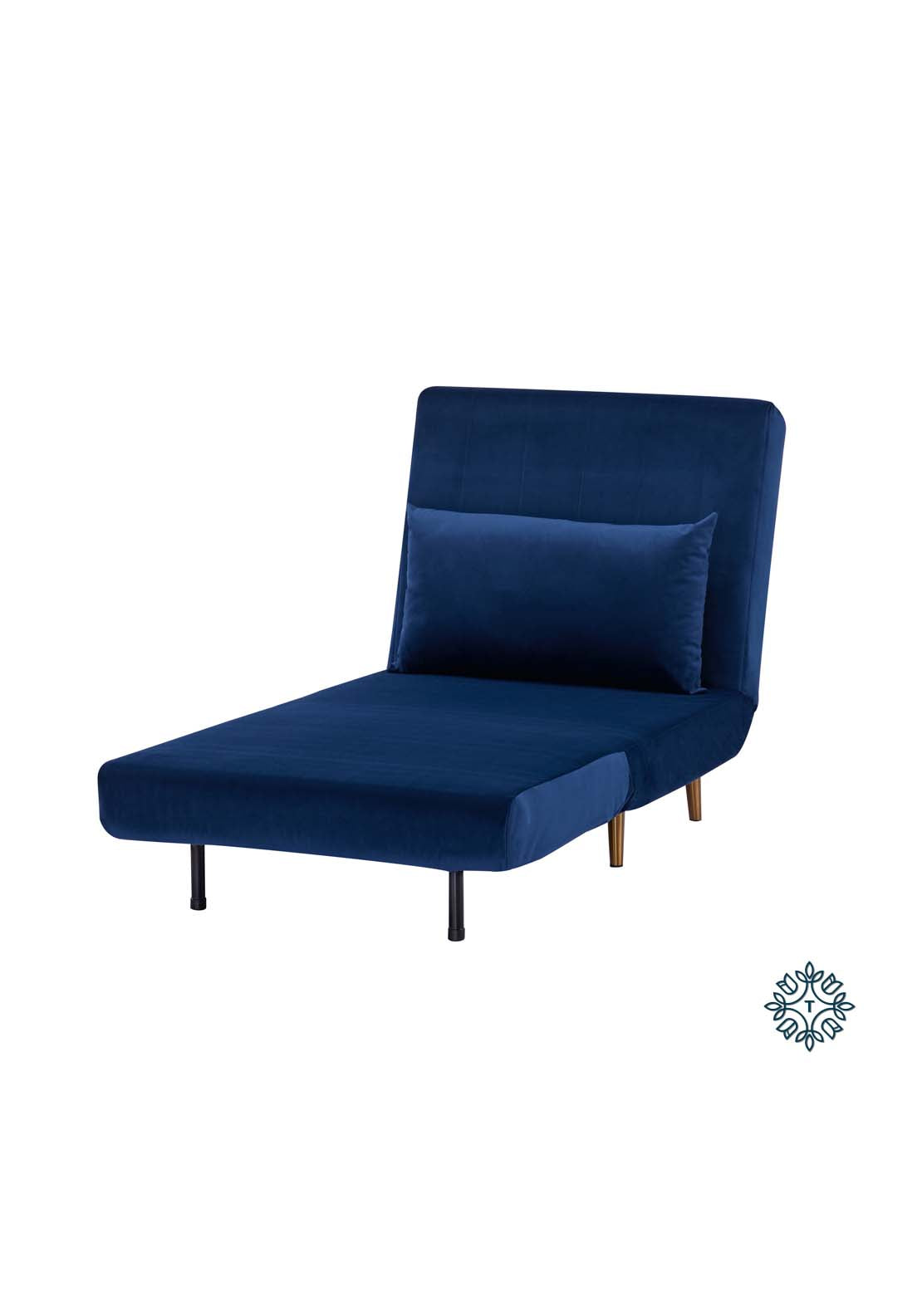 The Home Collection Bessie Single Sofa Bed - Blue 3 Shaws Department Stores