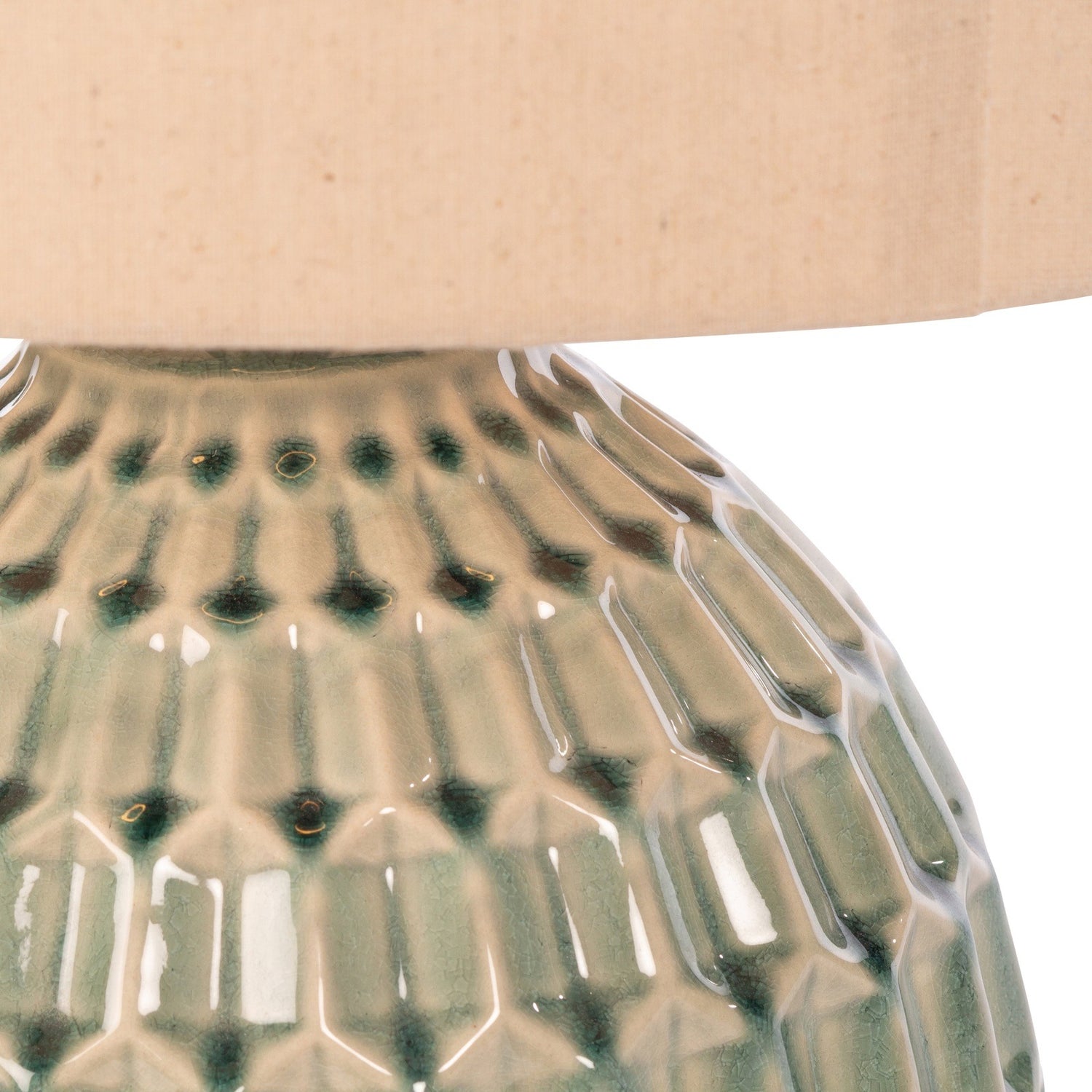 Tara Giftworks Gemma Ceramic Lamp Aqua - Aqua 3 Shaws Department Stores