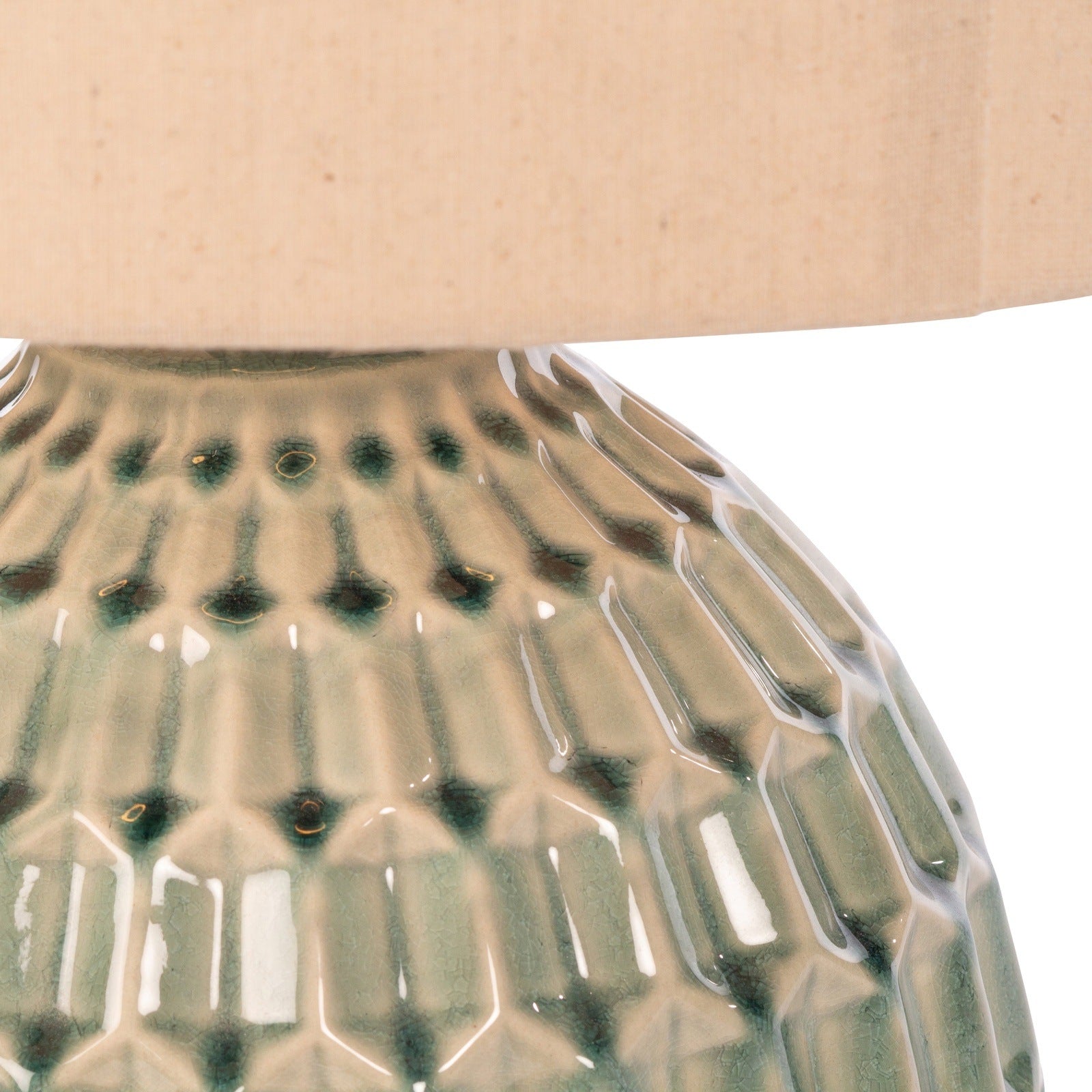 Tara Giftworks Gemma Ceramic Lamp Aqua - Aqua 3 Shaws Department Stores