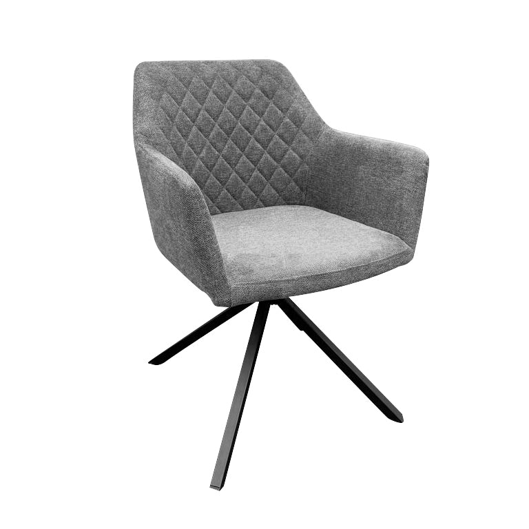 Tara Giftworks Patti Swivel Dining Chair - Grey 1 Shaws Department Stores