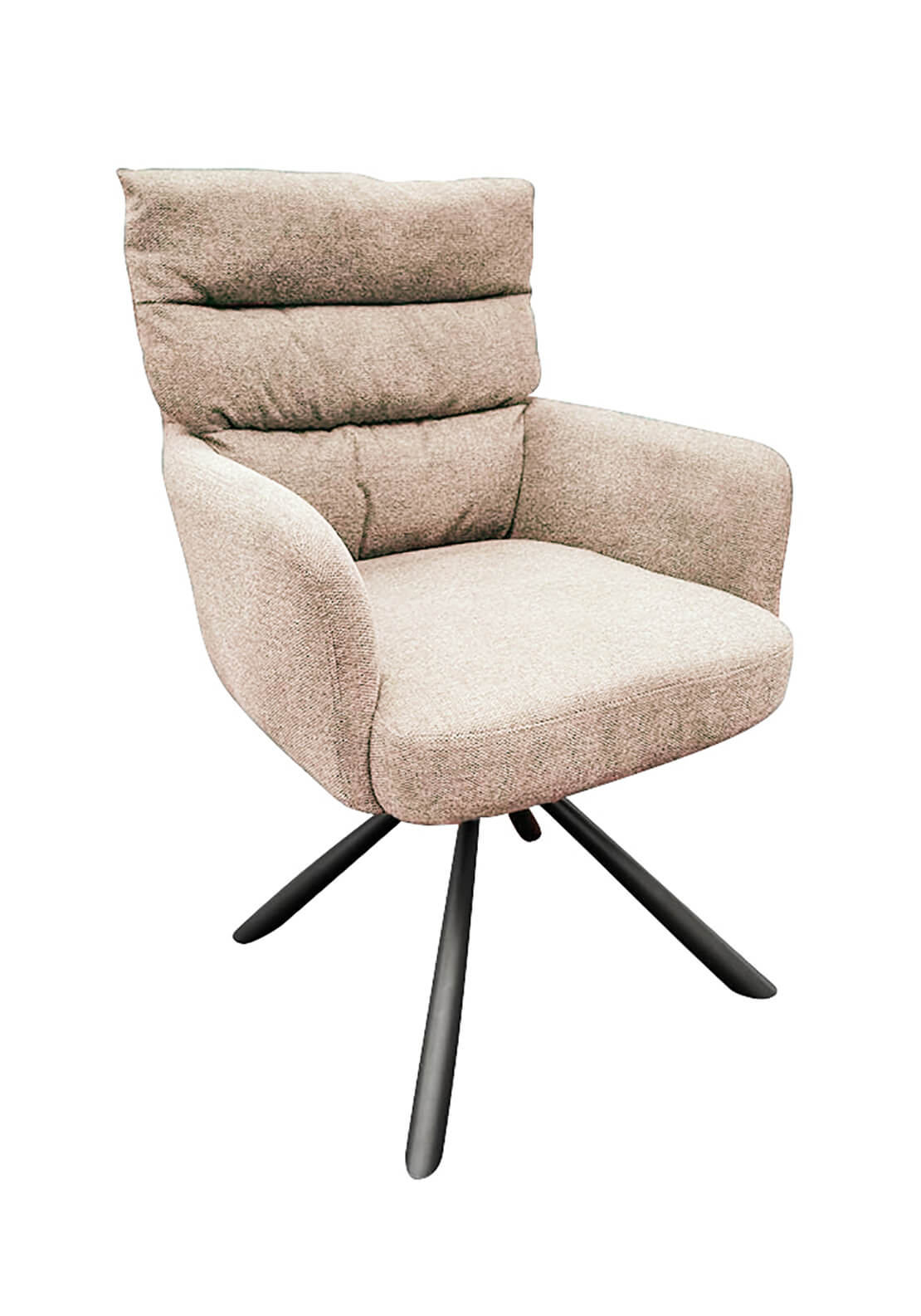 The Home Collection Stefan Swivel Dining Chair - Beige 1 Shaws Department Stores