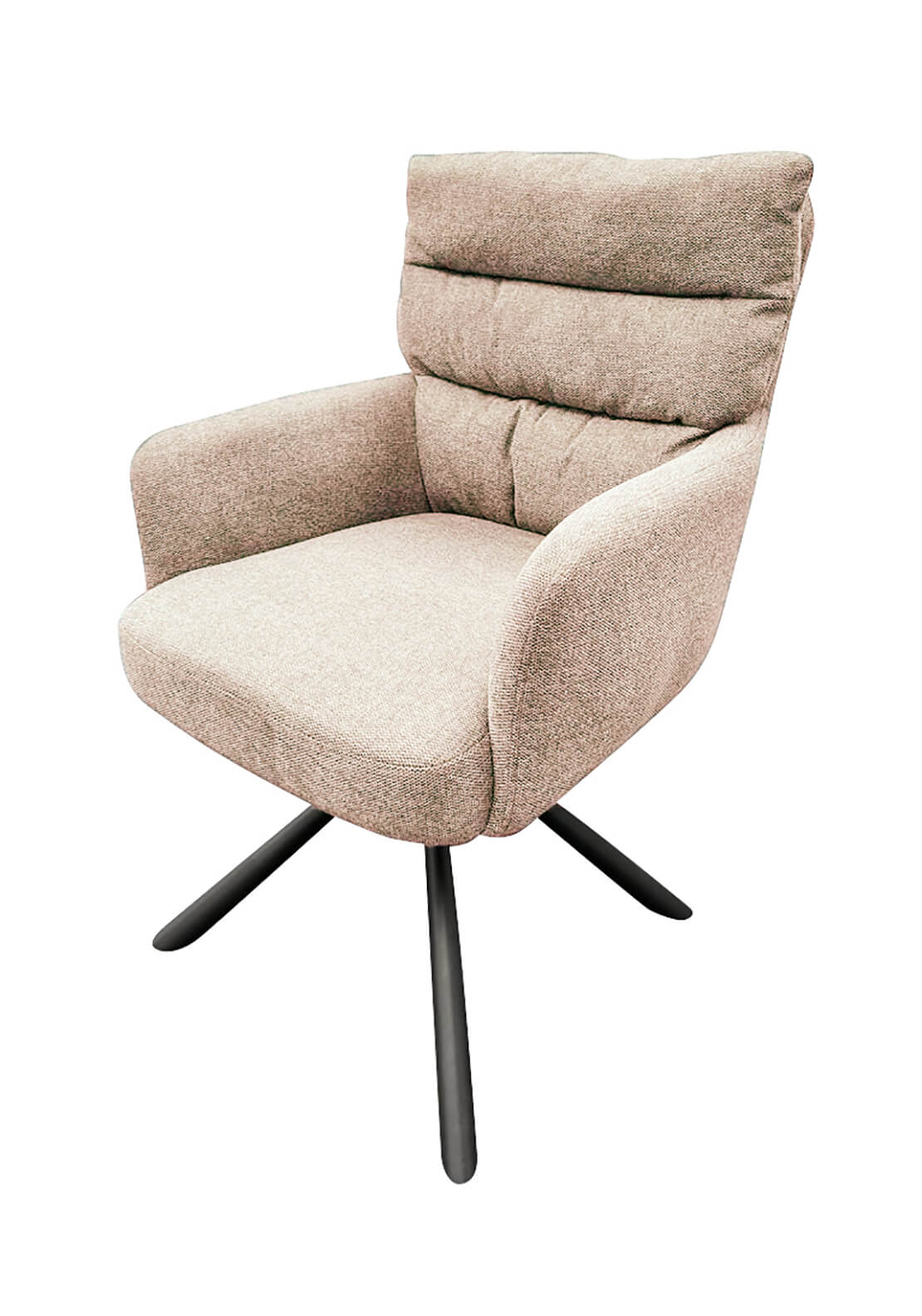 The Home Collection Stefan Swivel Dining Chair - Beige 2 Shaws Department Stores
