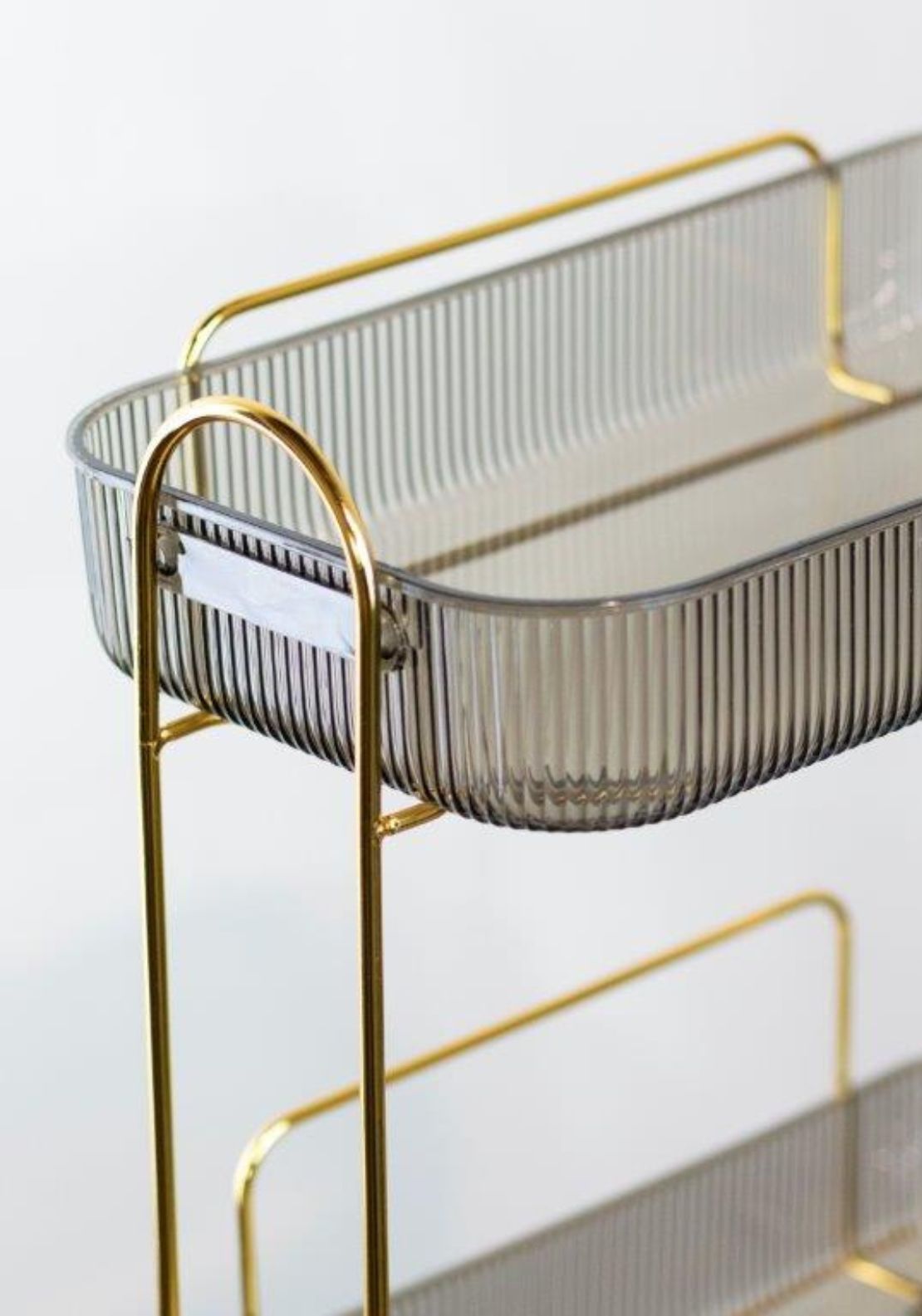 The Home Collection Cosmetics Organiser 2 Shelfs - Gold 4 Shaws Department Stores