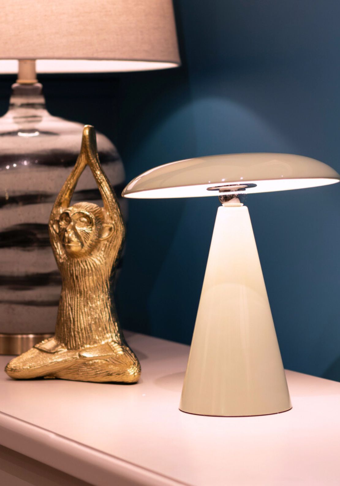 The Home Collection Neo USB Rechargeable Lamp - Beige 2 Shaws Department Stores