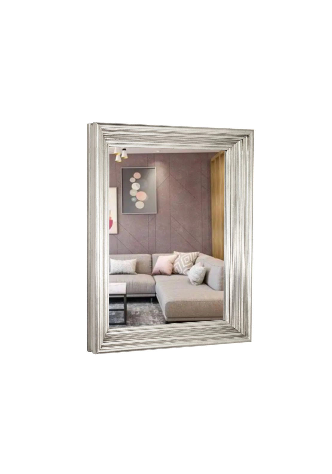 Lily Rectangle Mirror - Cream