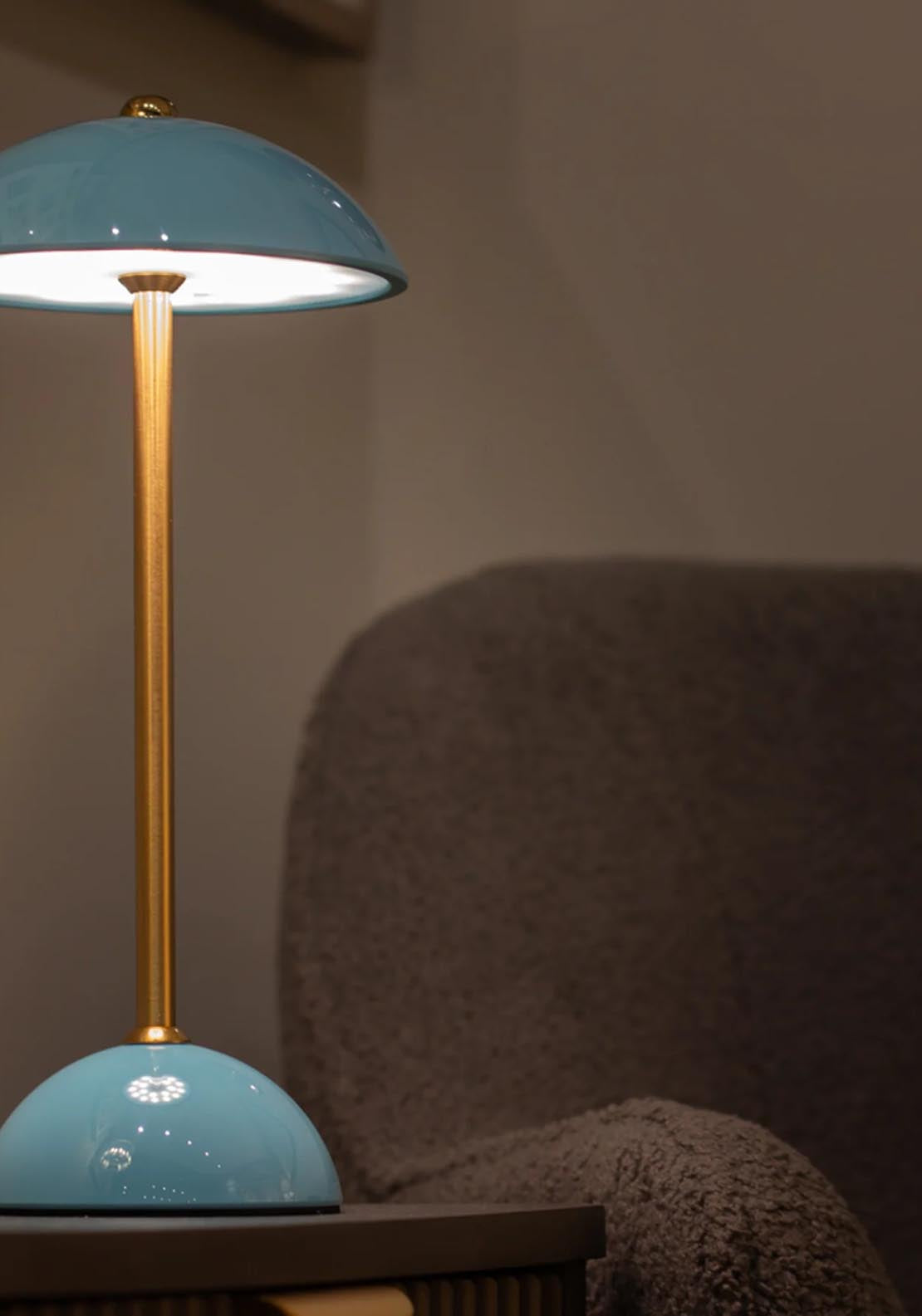 The Home Collection Apollo USB Rechargeable Lamp - Blue 6 Shaws Department Stores