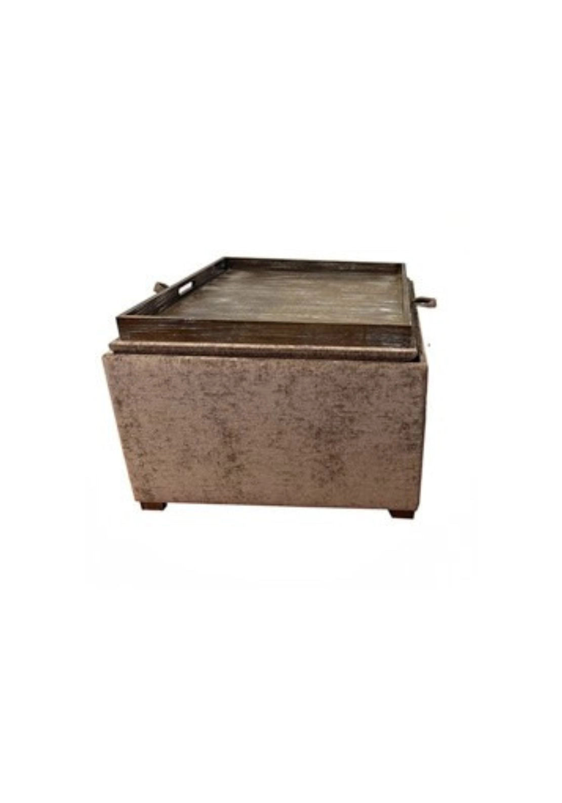 Maya Tray Table Pouffe Large - Cappuchino
