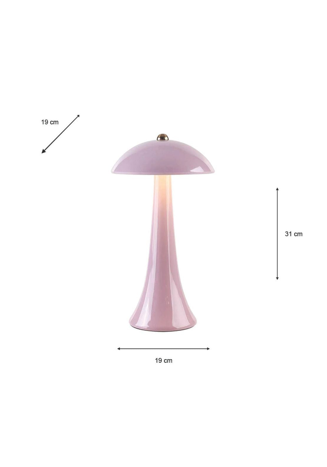 The Home Collection USB Rechargeable Lamp - Purple 7 Shaws Department Stores