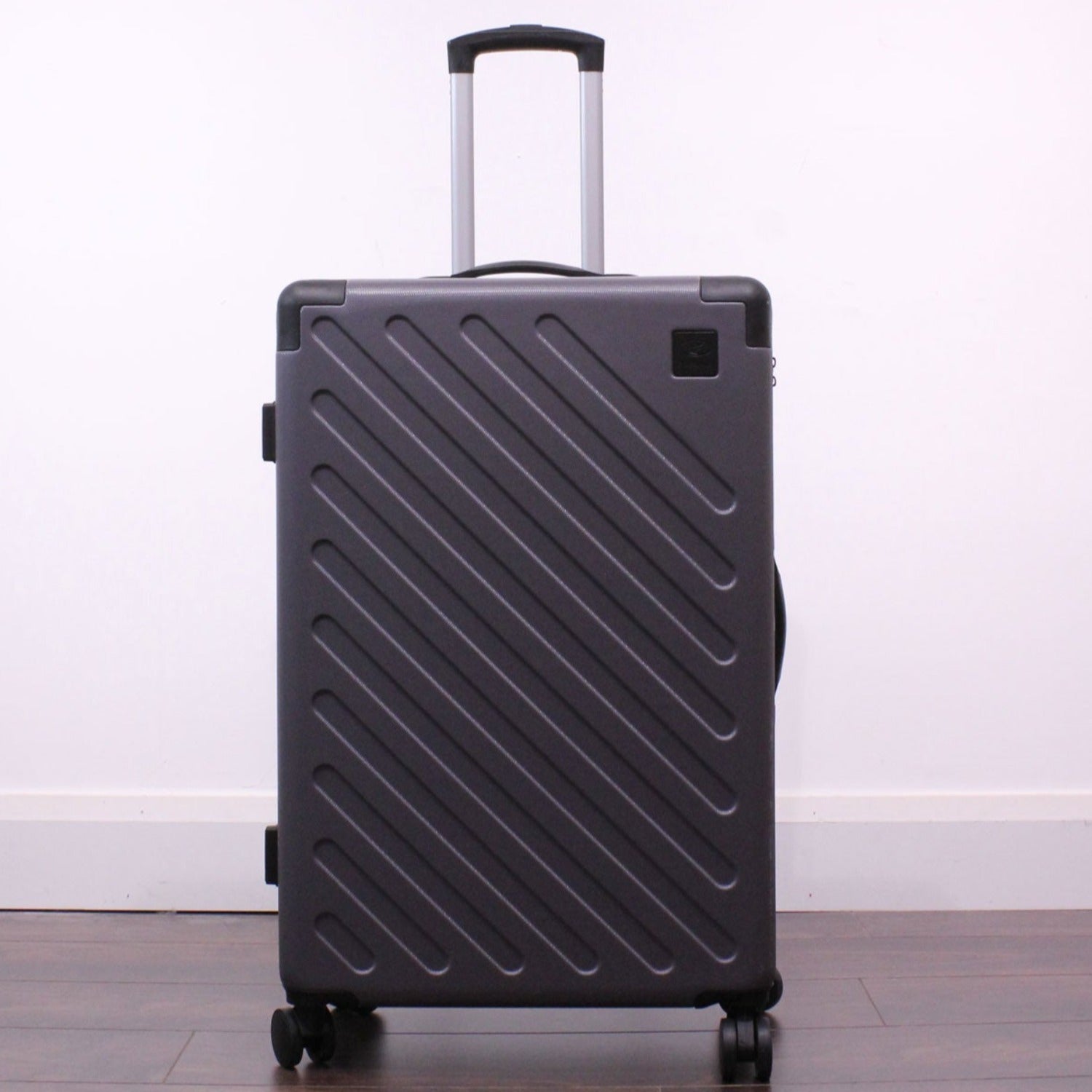 Portland Tokyo Hardshell Luggage 70cm - Charcoal 1 Shaws Department Stores