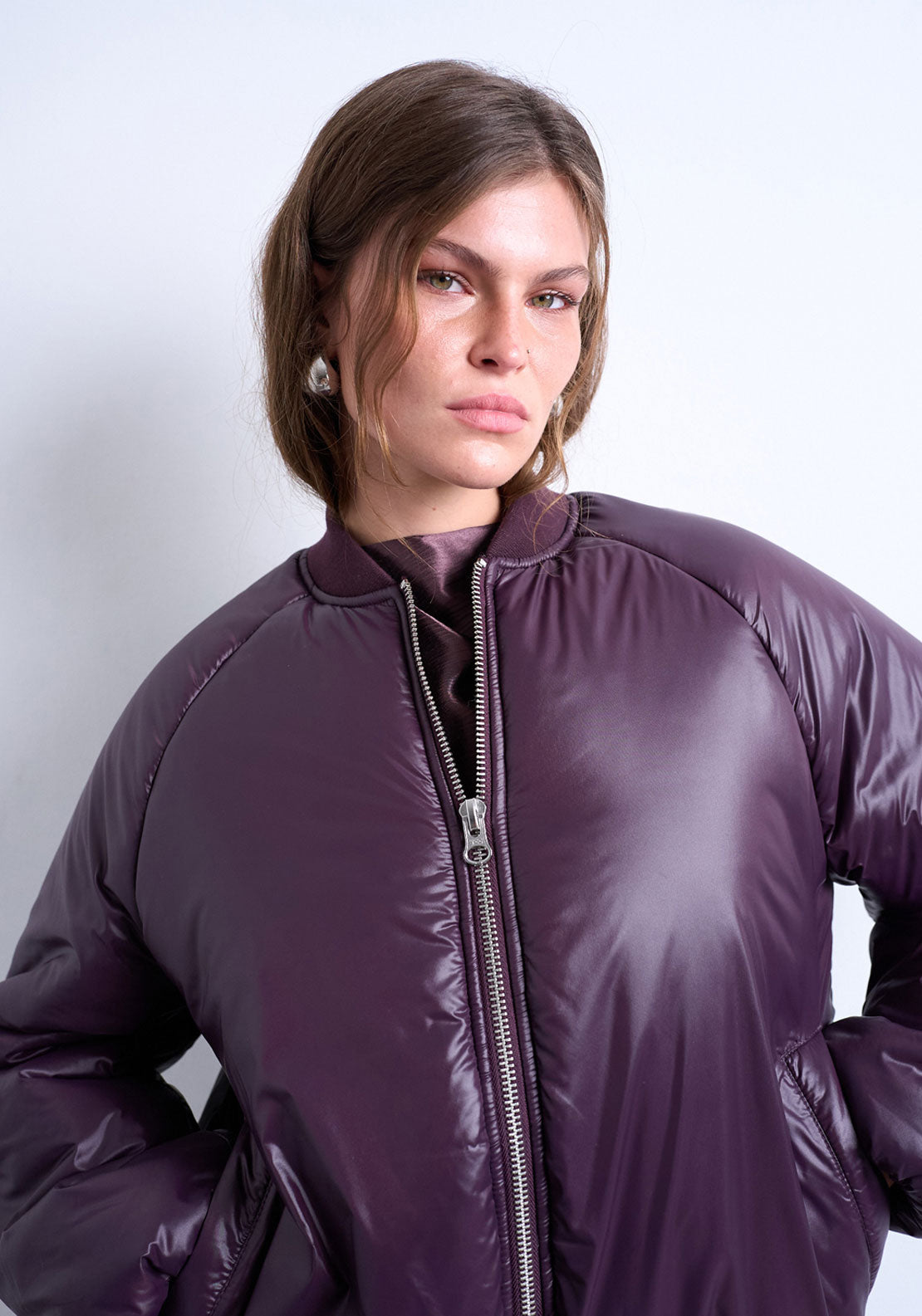 Topshop Boom Short Jacket - Burgundy 5 Shaws Department Stores