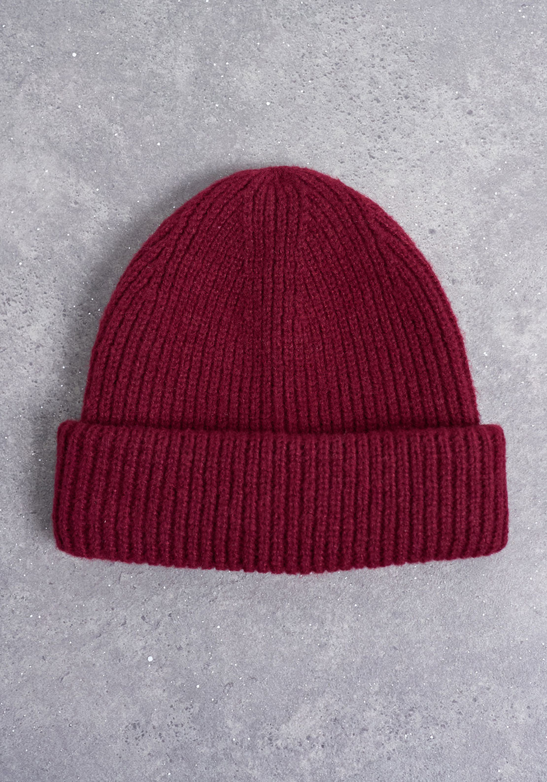 Topshop Henry Ribbed Beanie - Burgundy 3 Shaws Department Stores