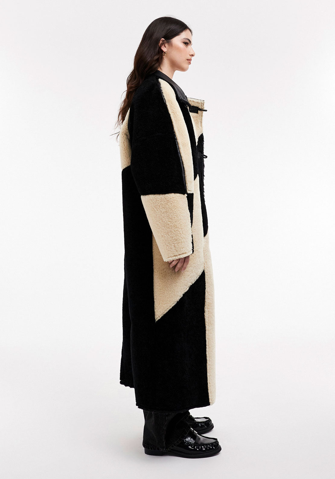 Topshop Janice Coat - Black 3 Shaws Department Stores