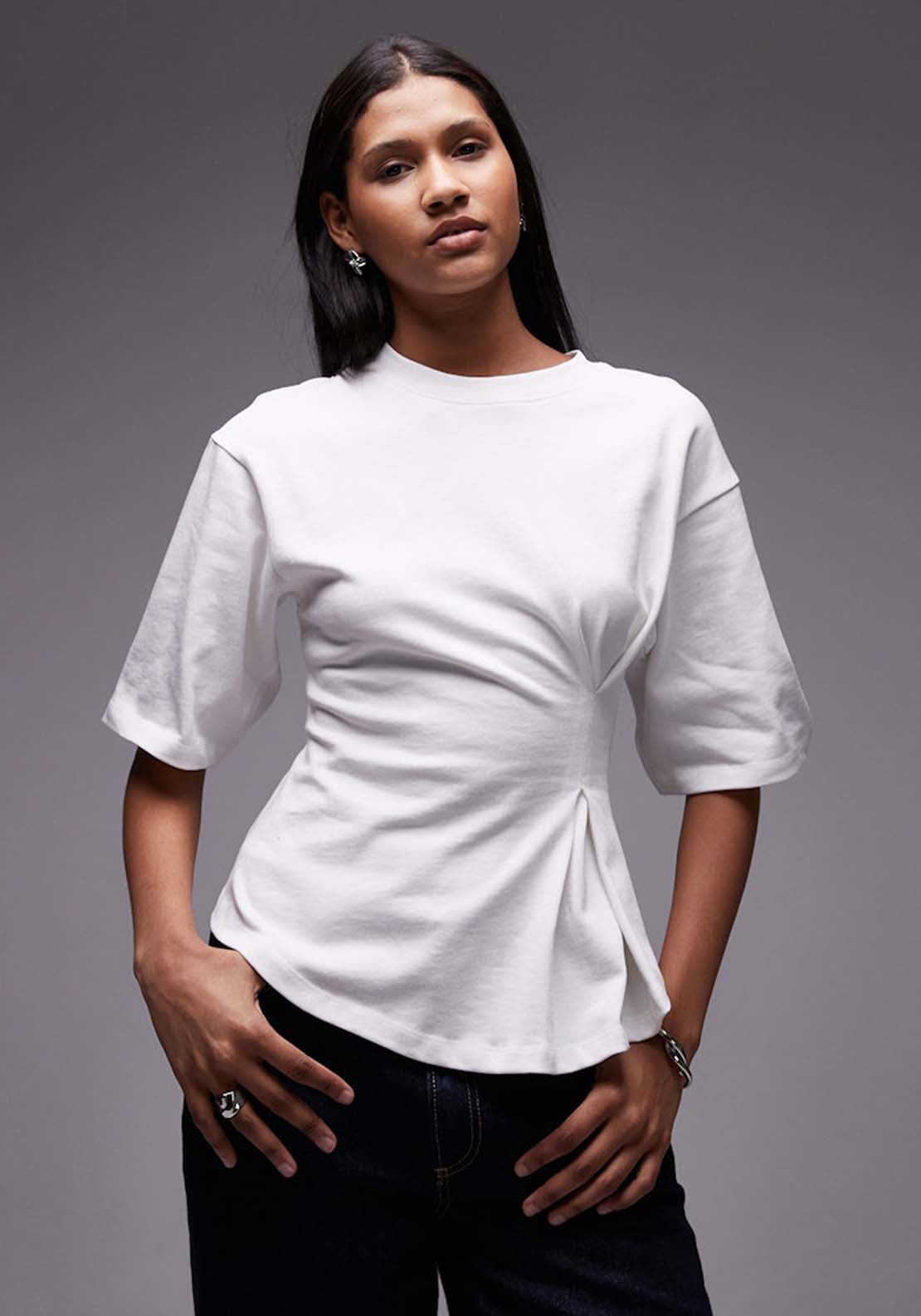 Topshop Kamilla Top - Snow White 1 Shaws Department Stores
