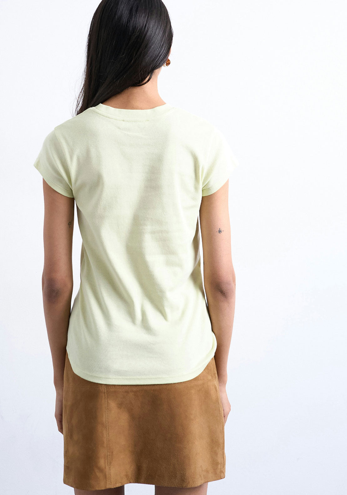 Topshop Faya Everyday T-Shirt - Bright Green 2 Shaws Department Stores