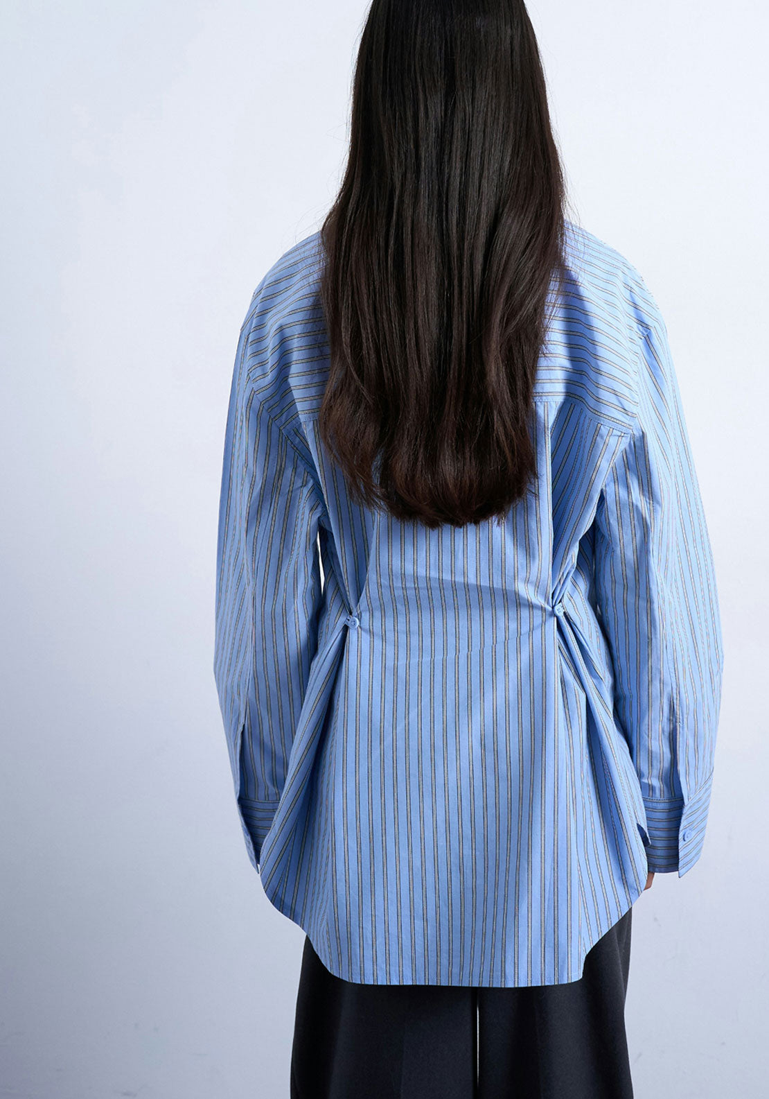 Topshop Elouise Oversize Shirt - Blue Iolite 2 Shaws Department Stores