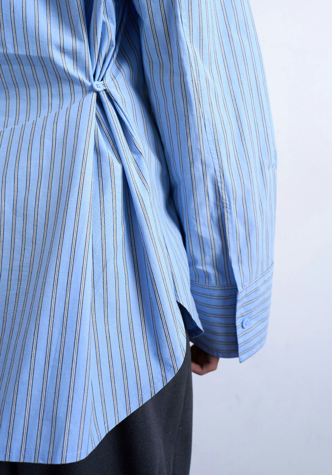 Topshop Elouise Oversize Shirt - Blue Iolite 3 Shaws Department Stores