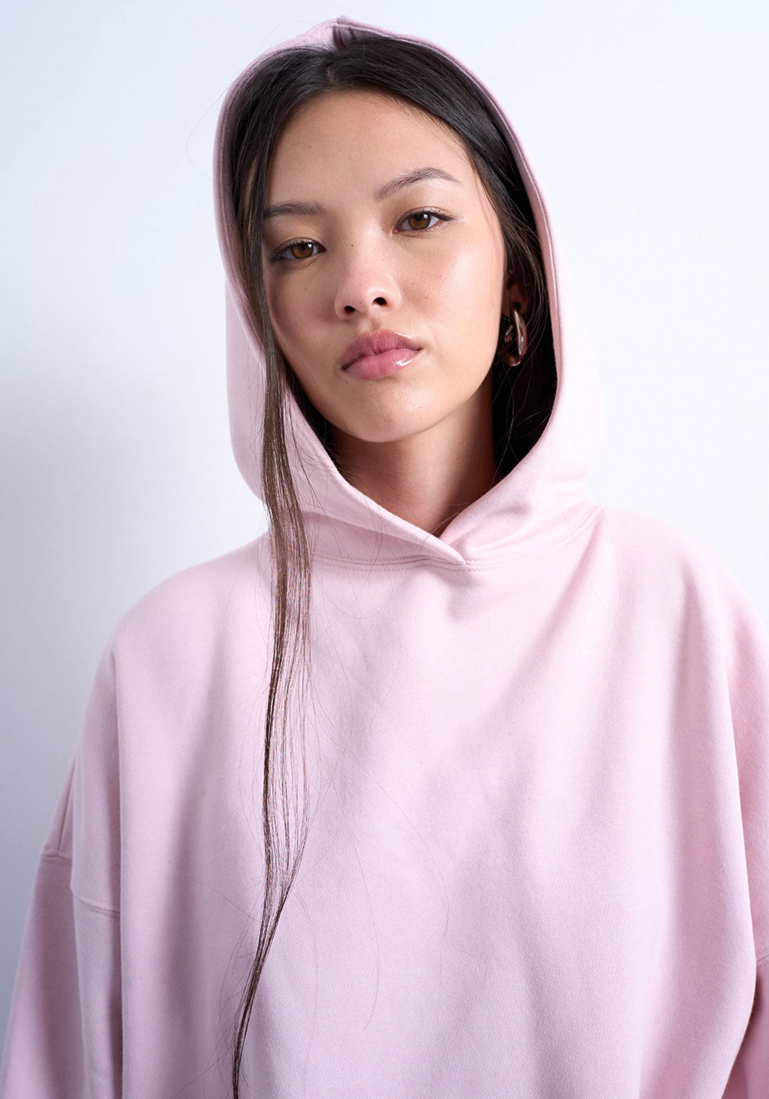 Topshop Bibi Ultimate Hoodie - Light Pink 3 Shaws Department Stores