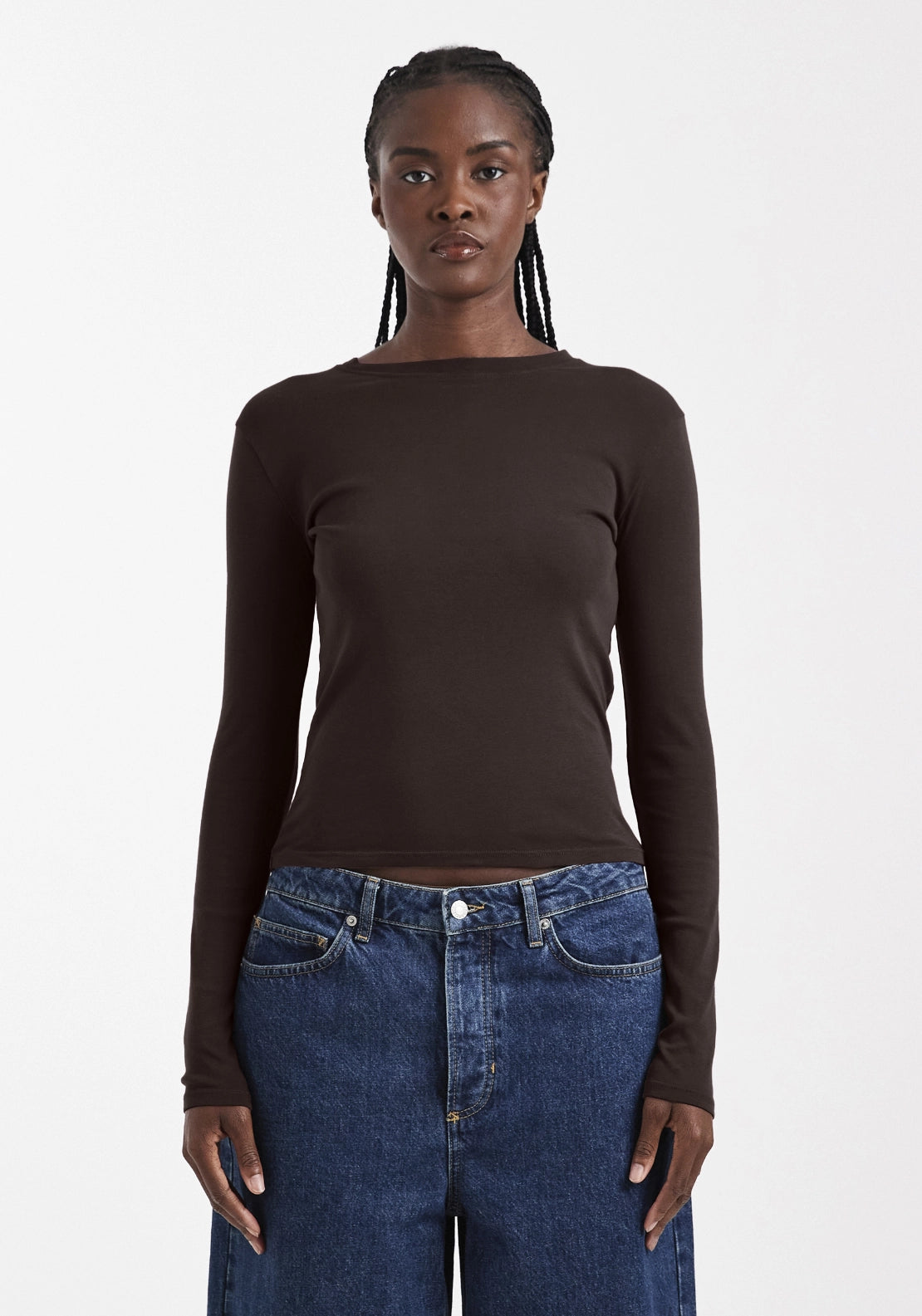 Everyday Long Sleeve Top - Earth Brown
