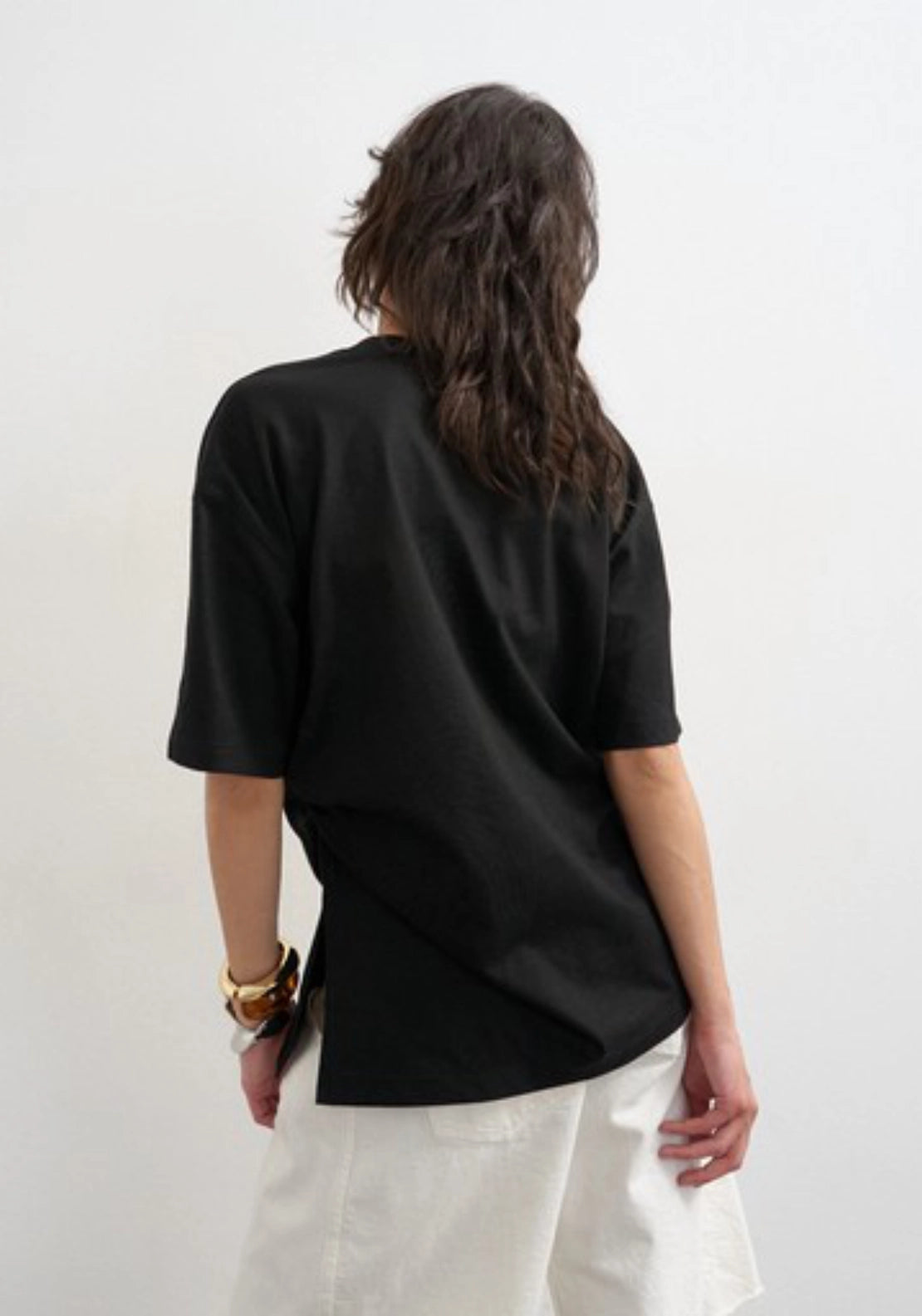 Rikka Oversized Knot T-Shirt - Black