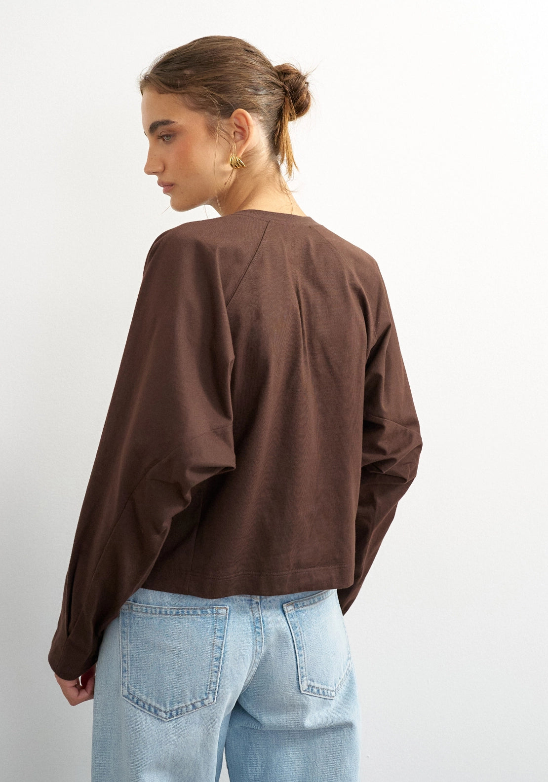 Rosa Reglan Cinch Cuff Tie - Chocolate Brown