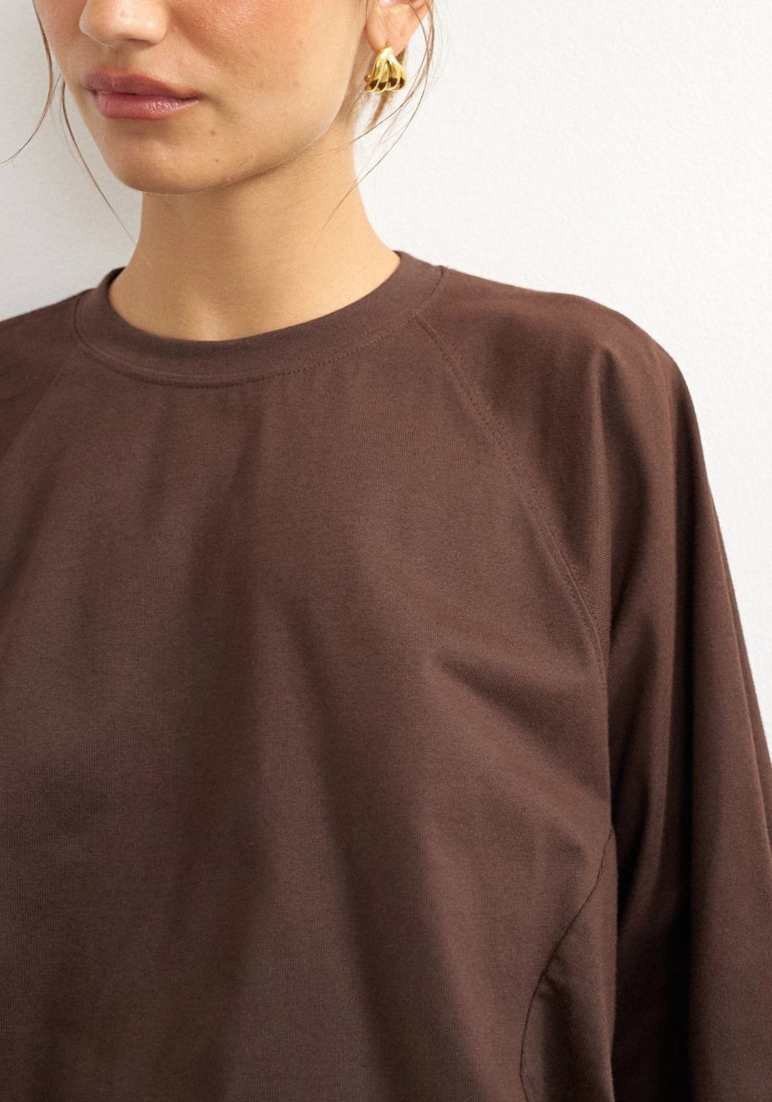 Rosa Reglan Cinch Cuff Tie - Chocolate Brown