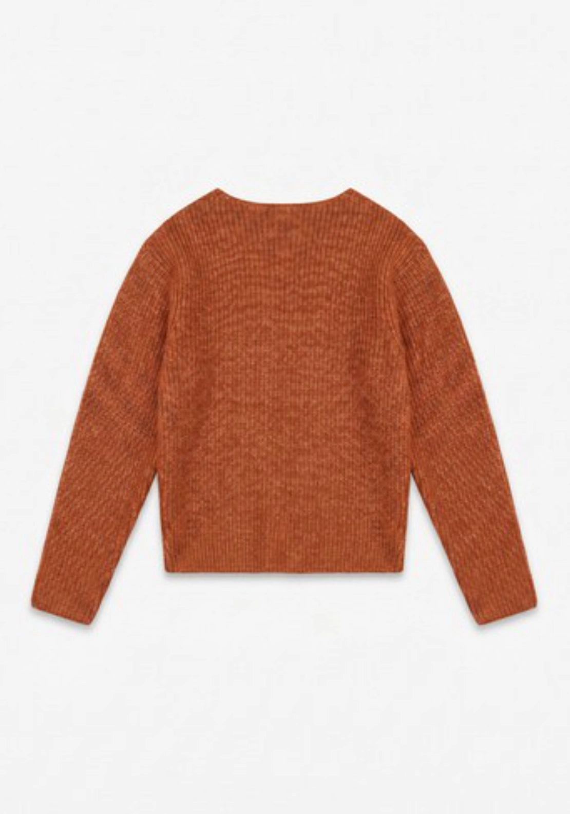Cally Knitted Knot Back Jumper - Terra Cotta