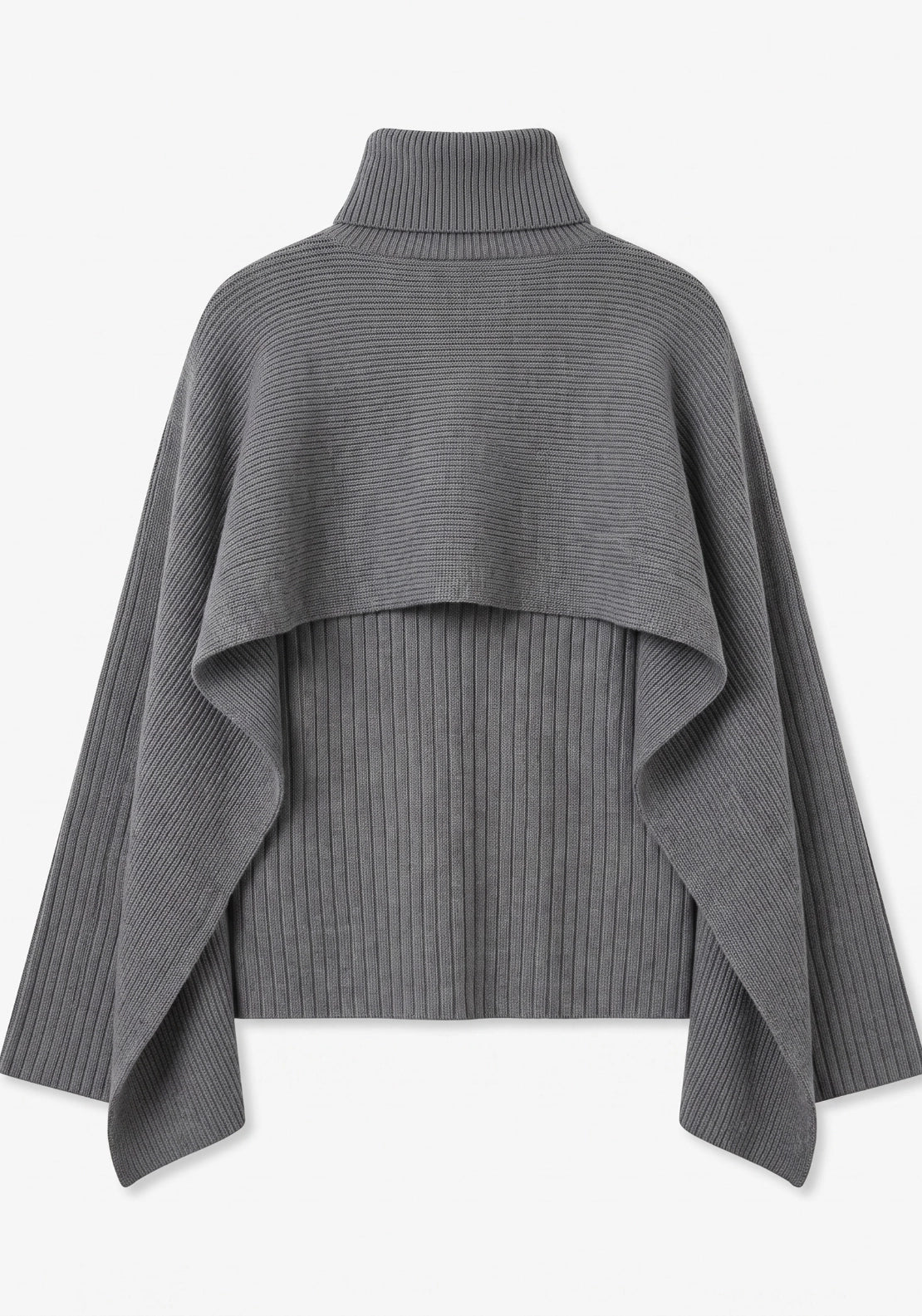 Yina Long Sleeve Oversized Knitted Jumper - Choal Grey