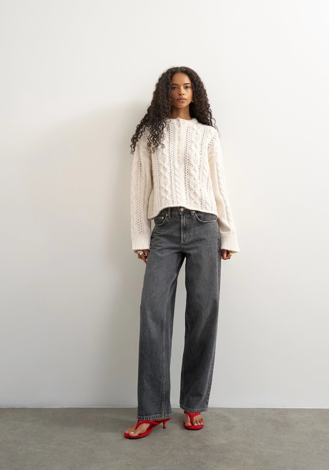 Rain Cable Jumper - Beige