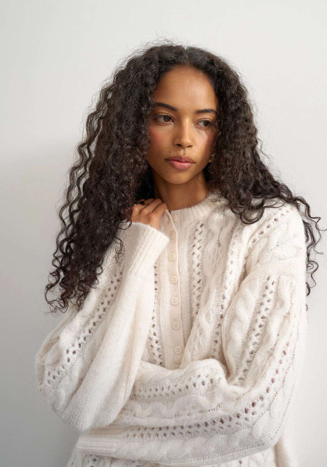 Rain Cable Jumper - Beige