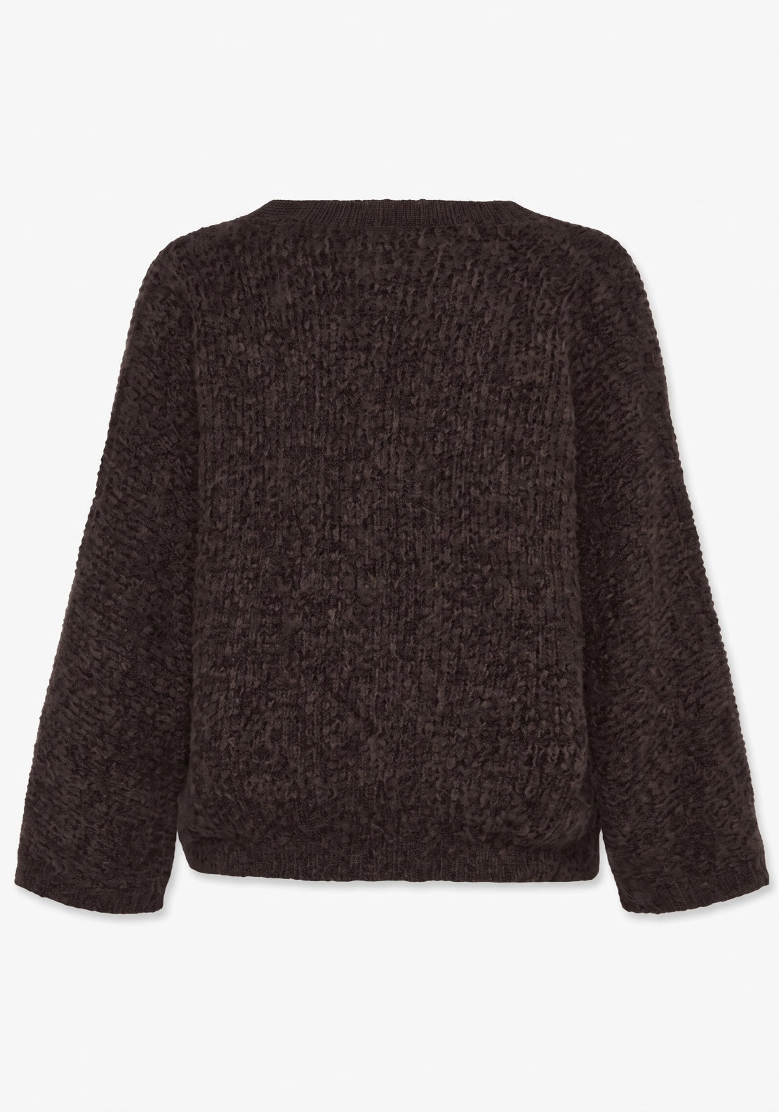 Rene Long Sleeve Cardigan - Chocolate Brown