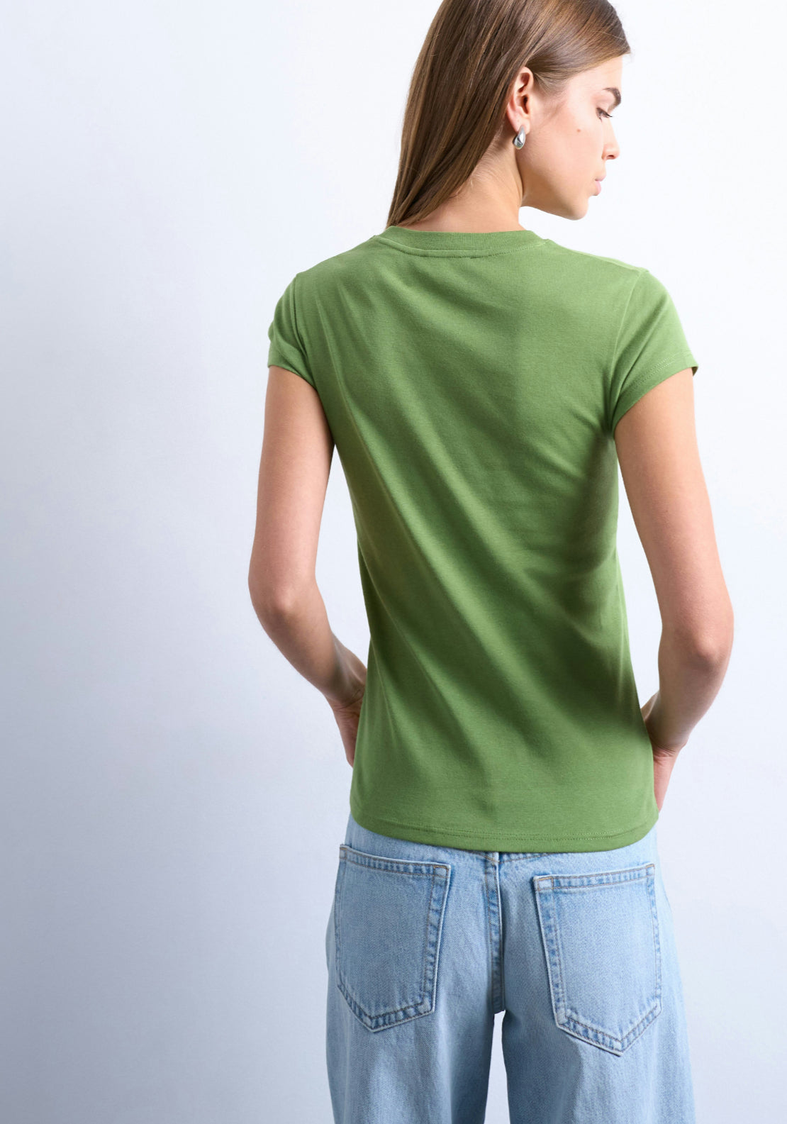 Topshop Everyday Short sleeve Top - Yellow 2 Shaws Department Stores