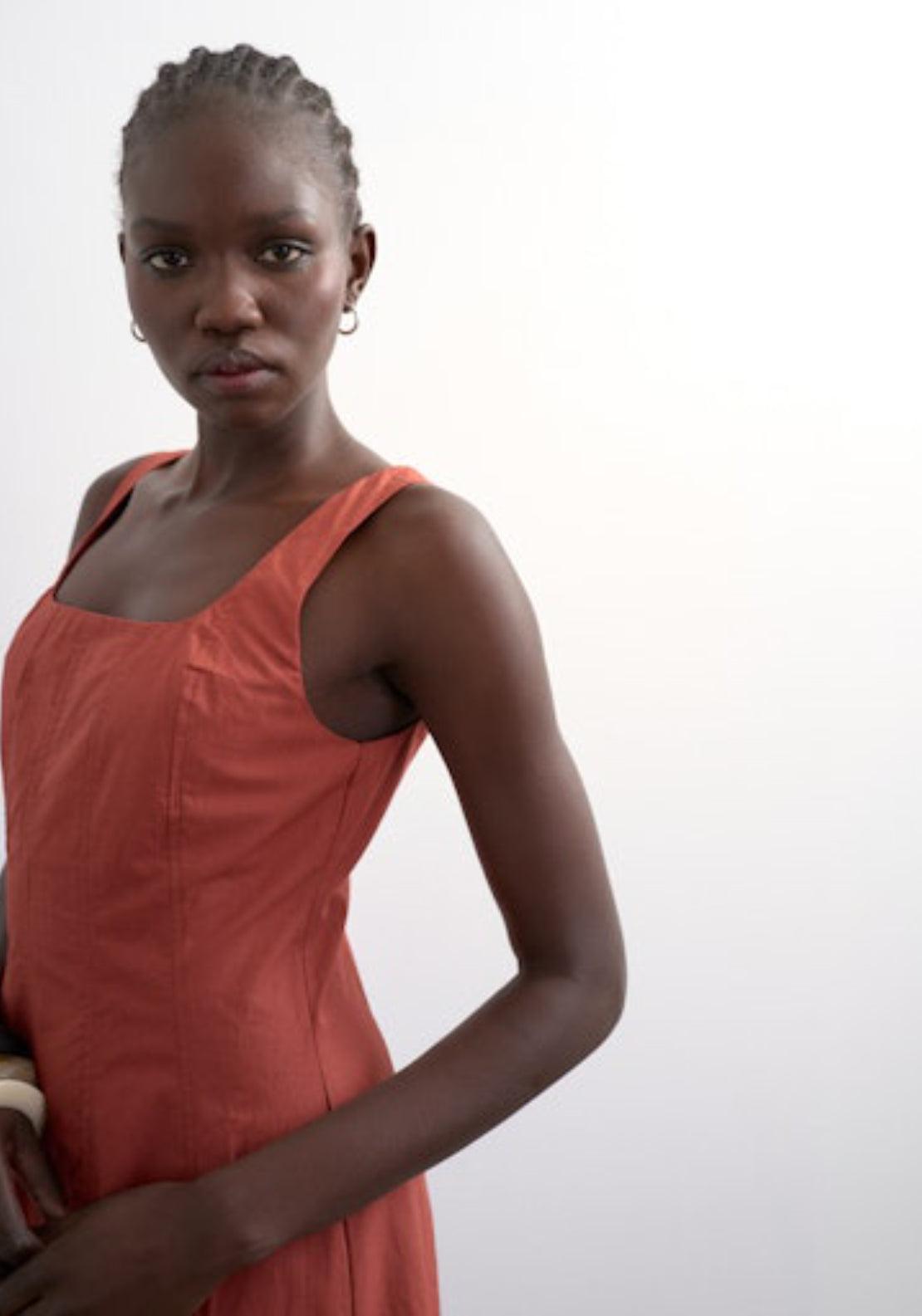 Topshop Eva Sleeveless Maxi Dress - Rust 3 Shaws Department Stores
